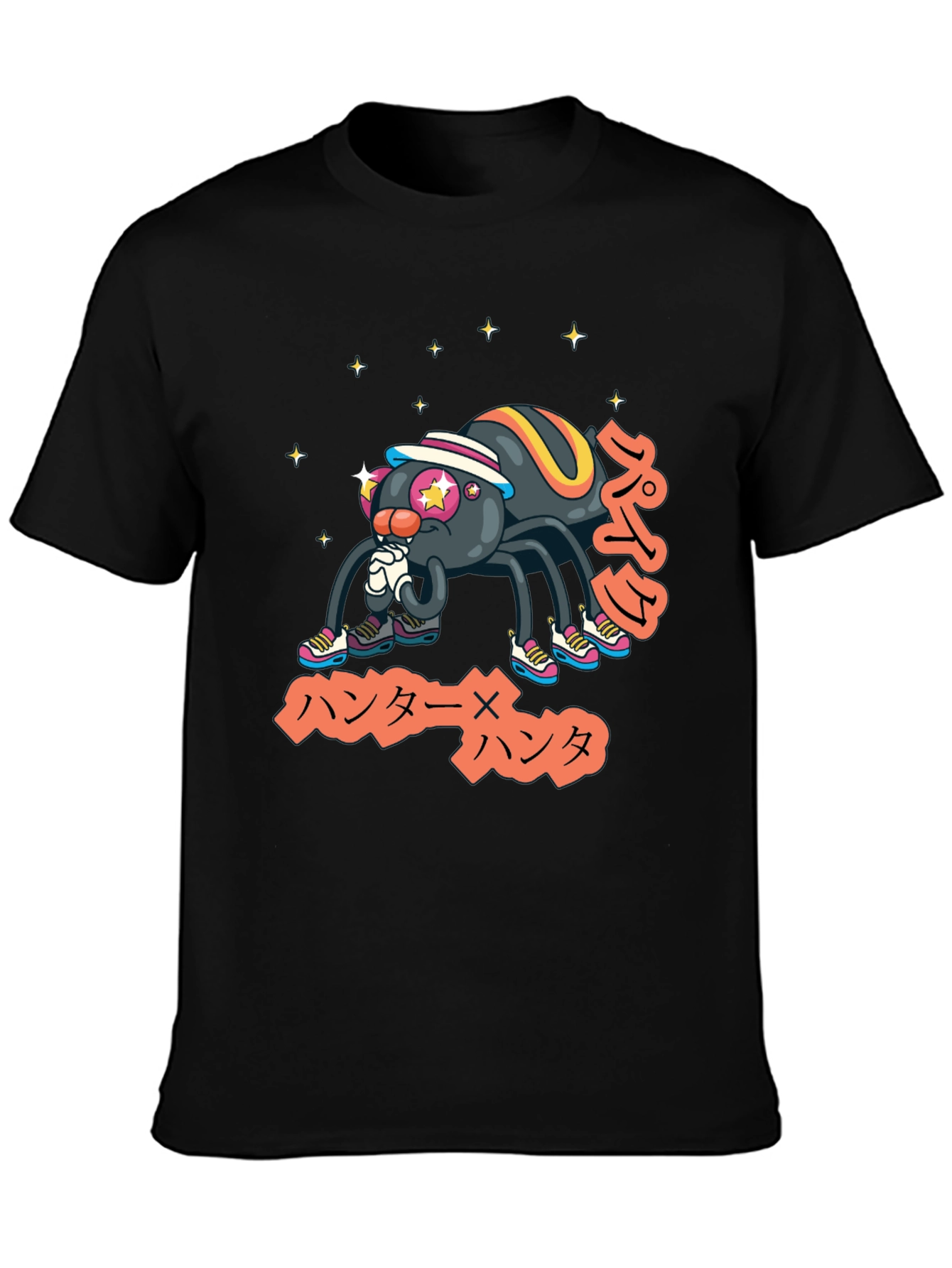 Cool Anime Spider Graphic T-Shirt