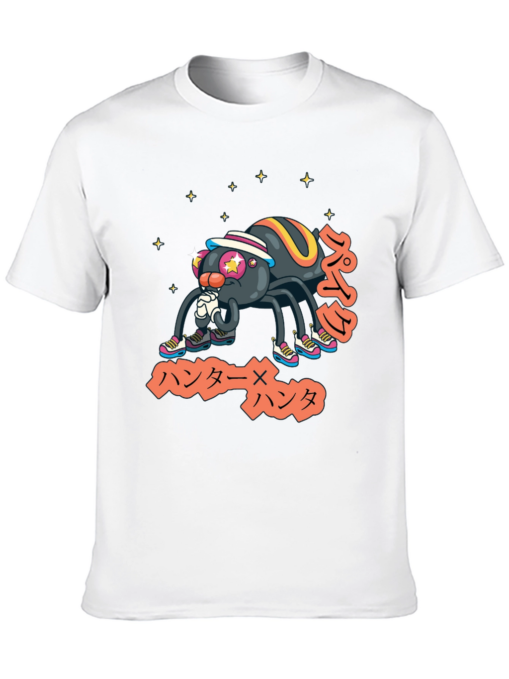 Cool Anime Spider Graphic T-Shirt