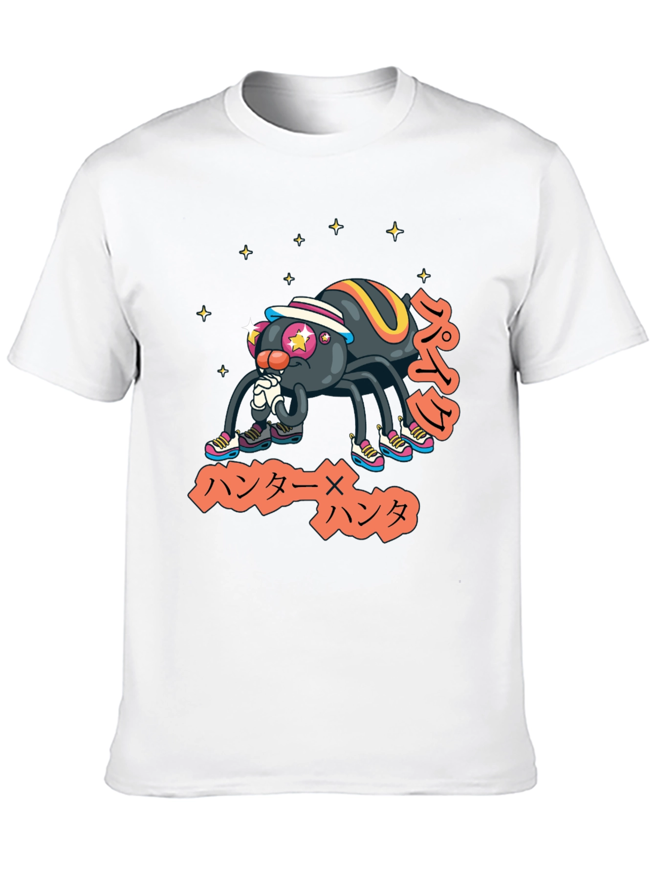 Cool Anime Spider Graphic T-Shirt