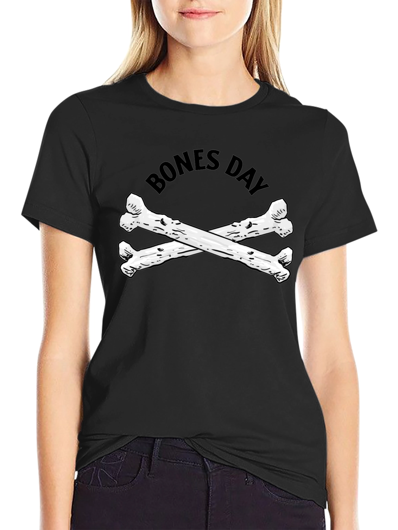 Bones Day Graphic T-Shirt - Unisex Black Tee