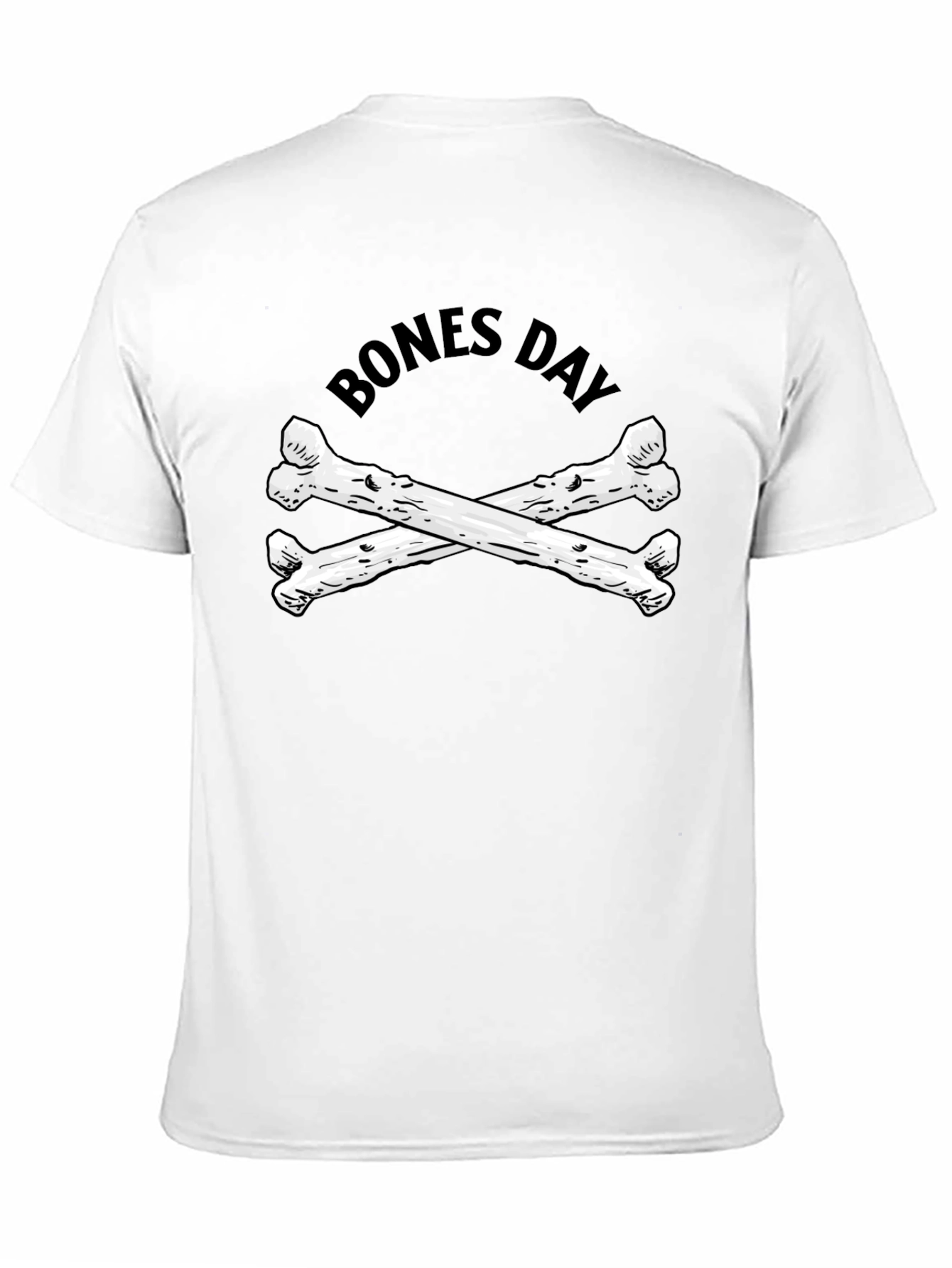 Bones Day Graphic T-Shirt - Unisex Black Tee