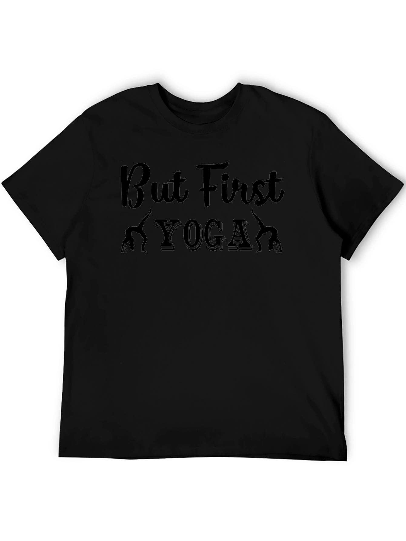 But First Yoga Graphic Tee - Black