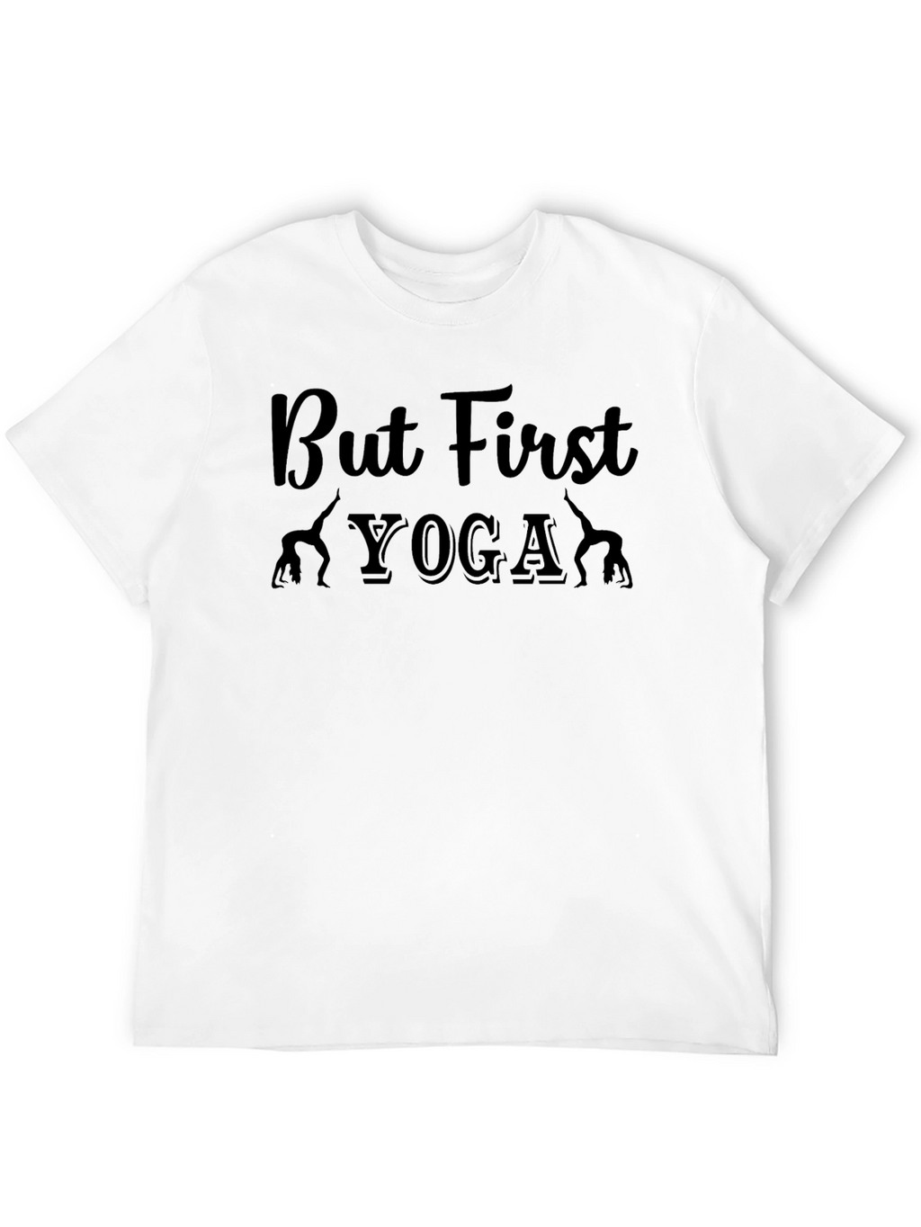 But First Yoga Graphic Tee - Black