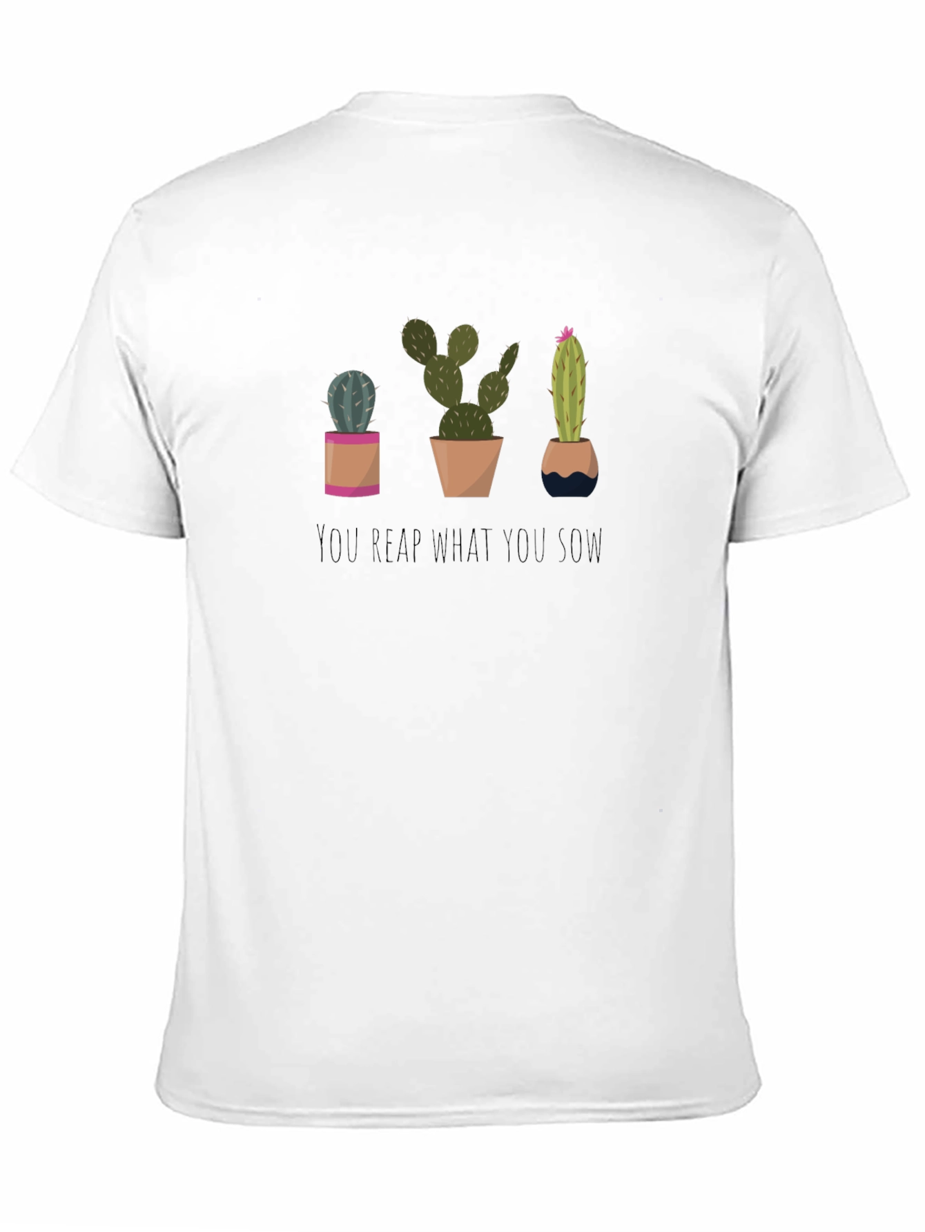 Cactus Graphic Tee: You Reap What You Sow - Black
