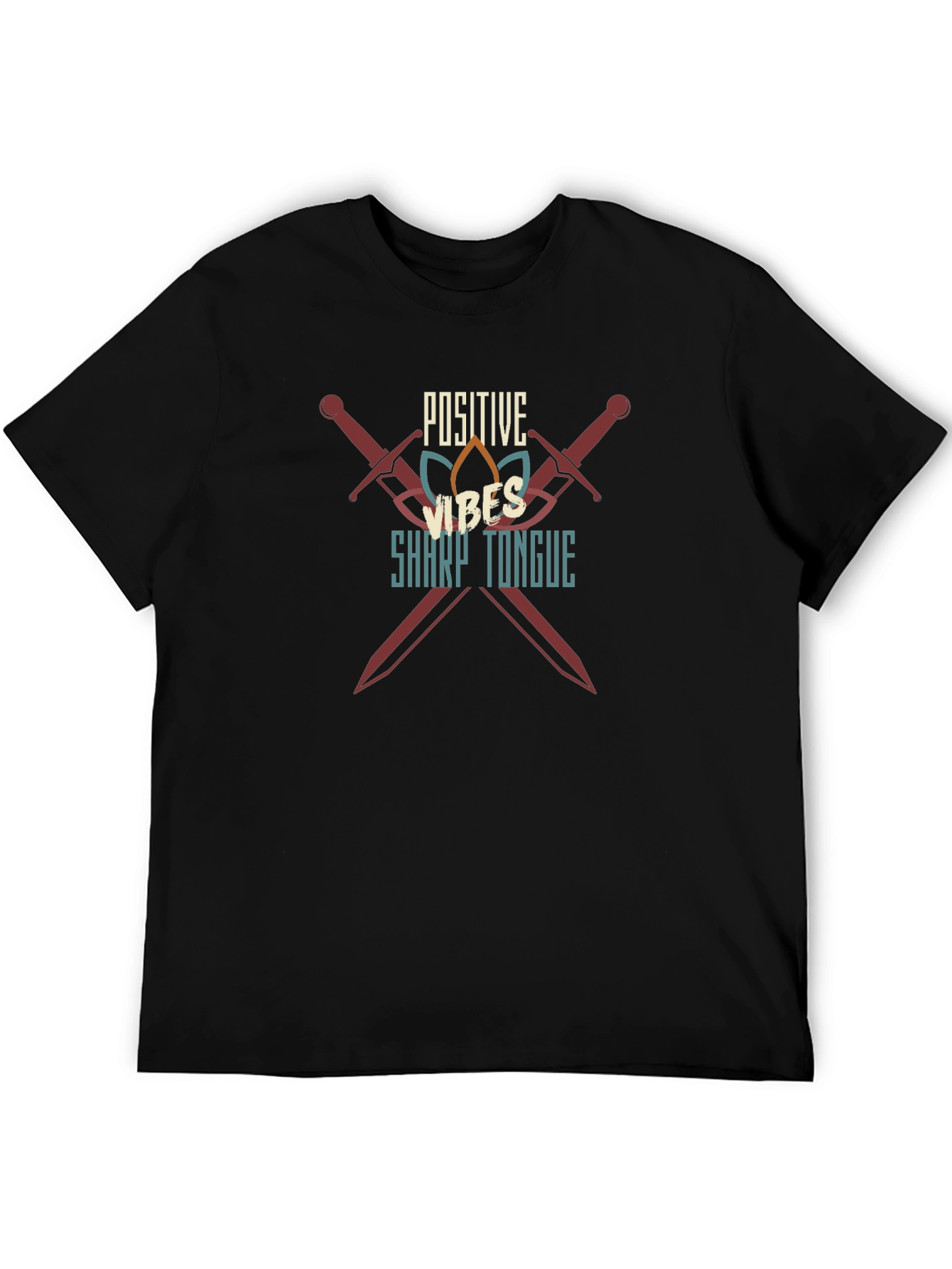 Positive Vibes Sharp Tongue Graphic Tee