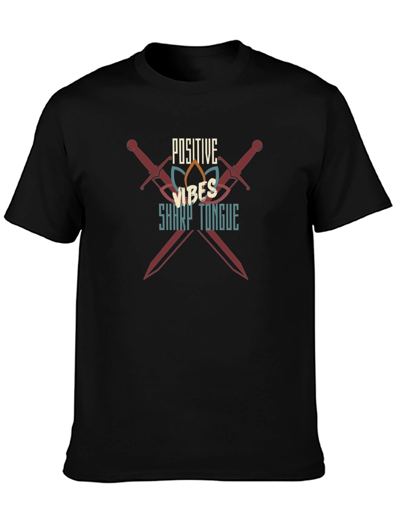 Positive Vibes Sharp Tongue Graphic Tee