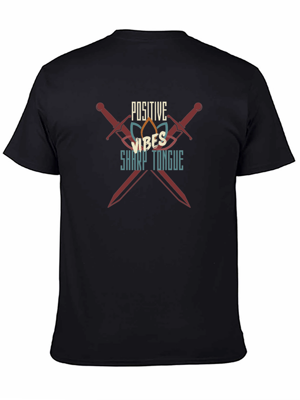Positive Vibes Sharp Tongue Graphic Tee