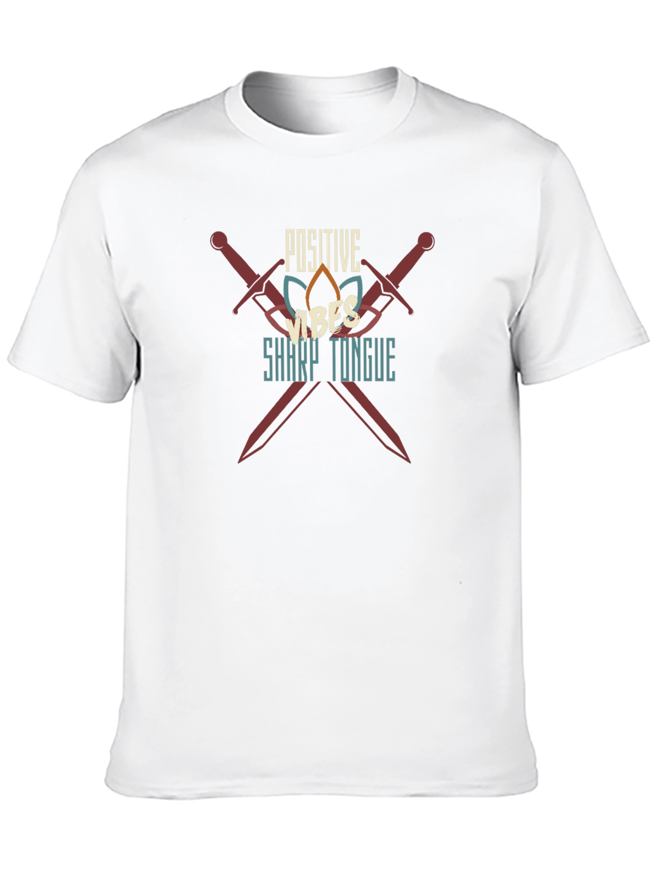 Positive Vibes Sharp Tongue Graphic Tee