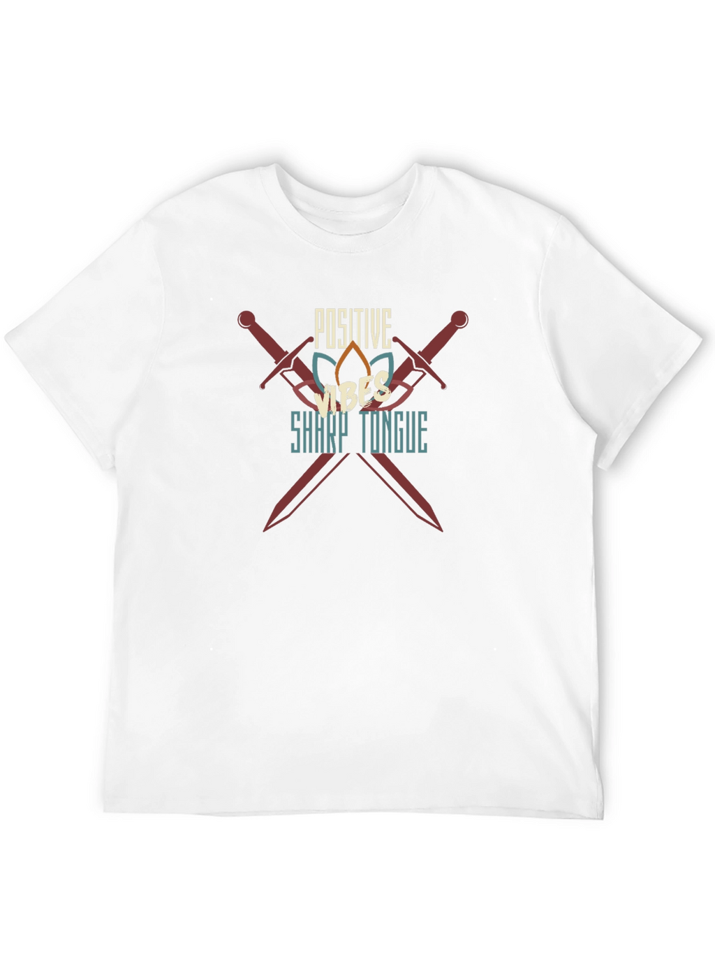 Positive Vibes Sharp Tongue Graphic Tee