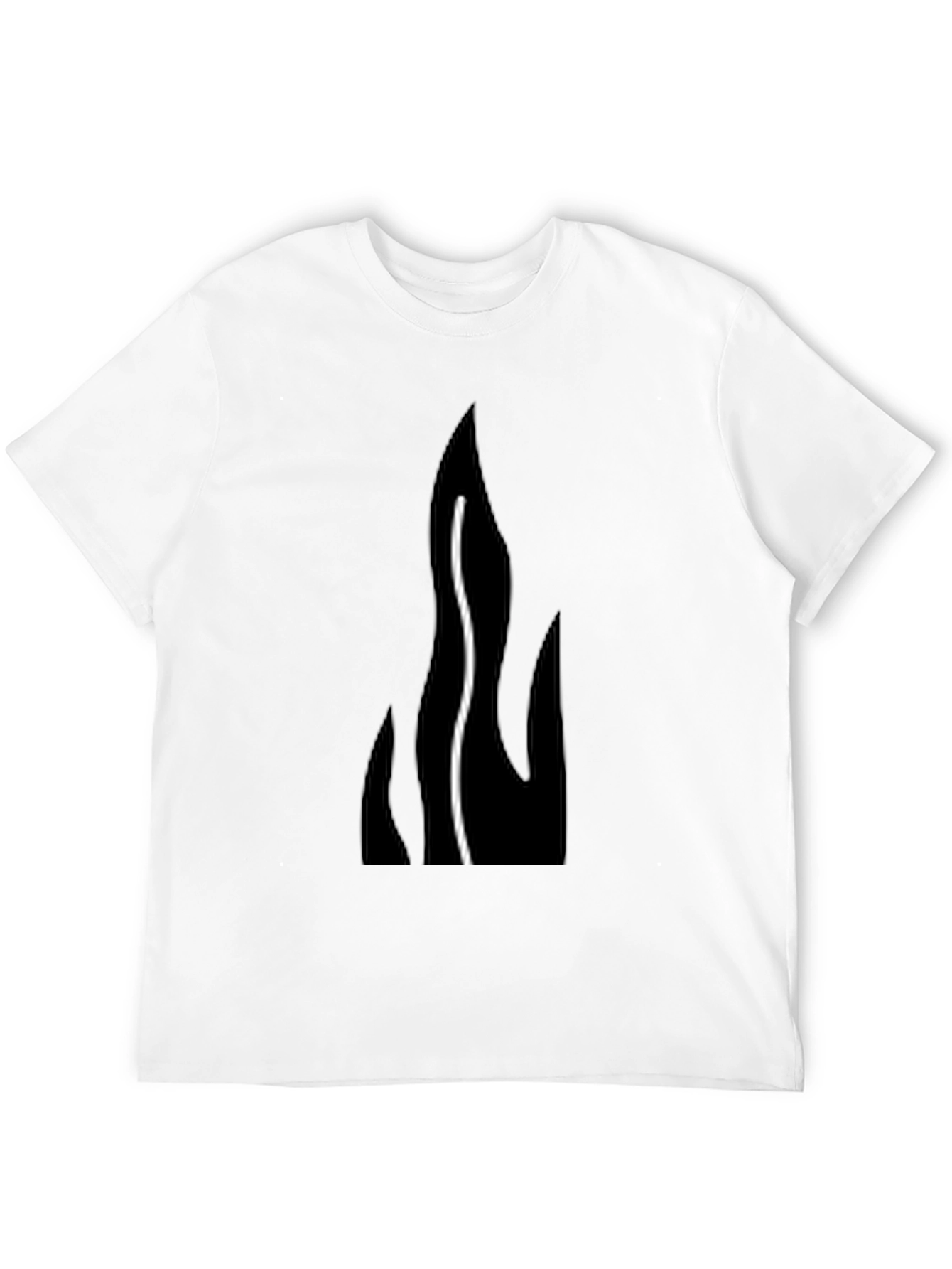 Flame Graphic Black T-Shirt