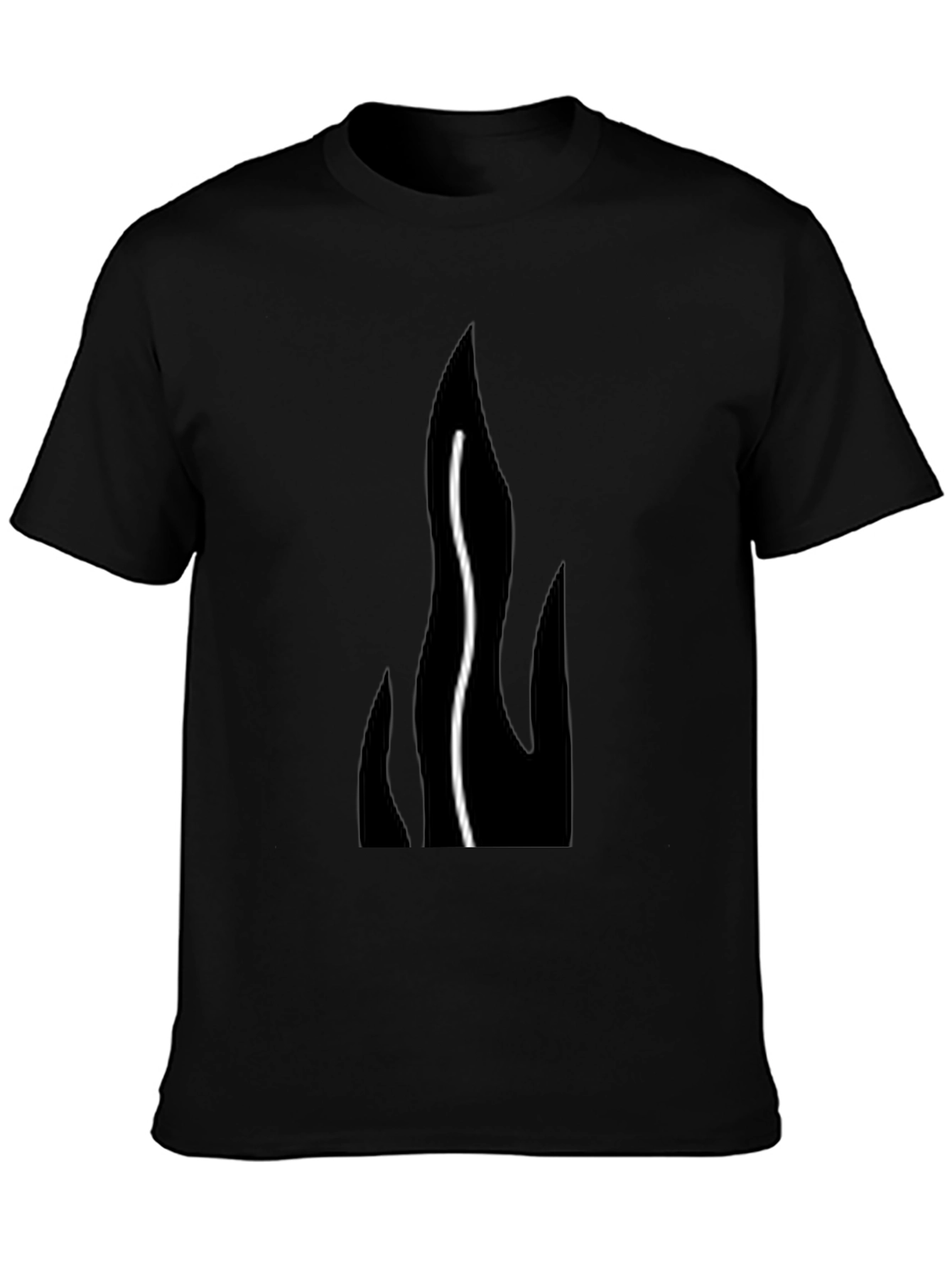 Flame Graphic Black T-Shirt