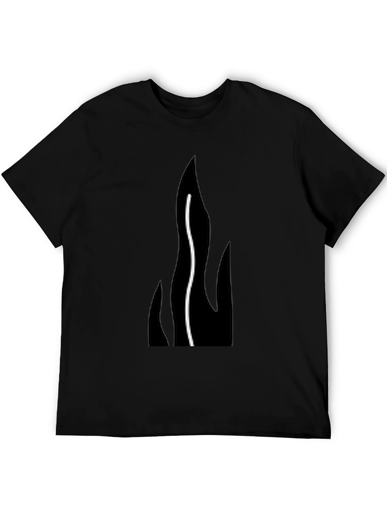Flame Graphic Black T-Shirt