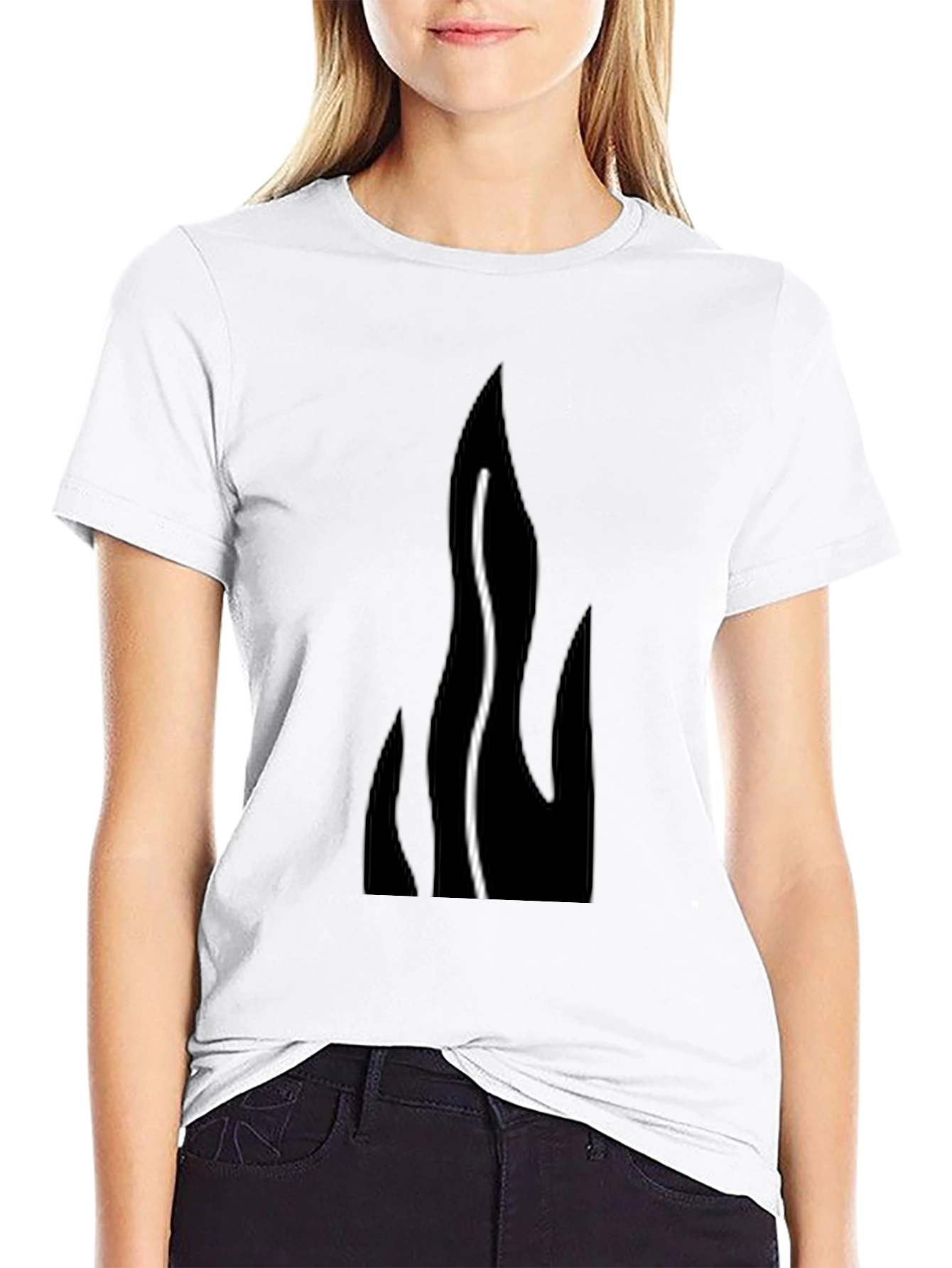 Flame Graphic Black T-Shirt