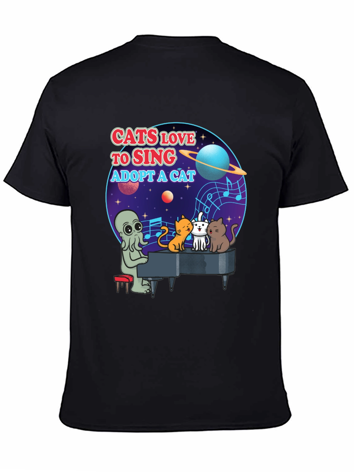 Cats Love to Sing T-Shirt Adopt a Cat