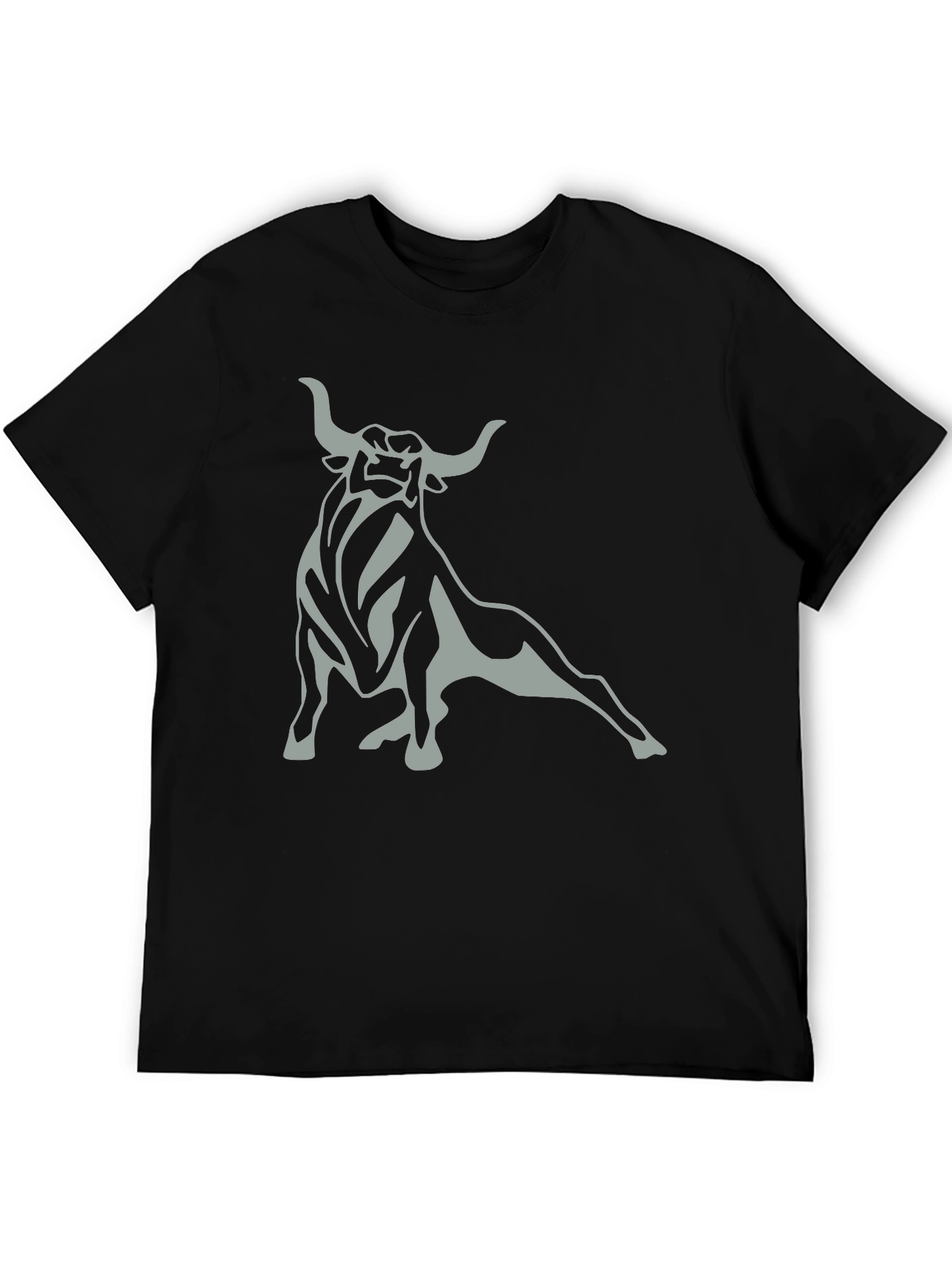 Black Bull Graphic Tee - Mens Casual Shirt