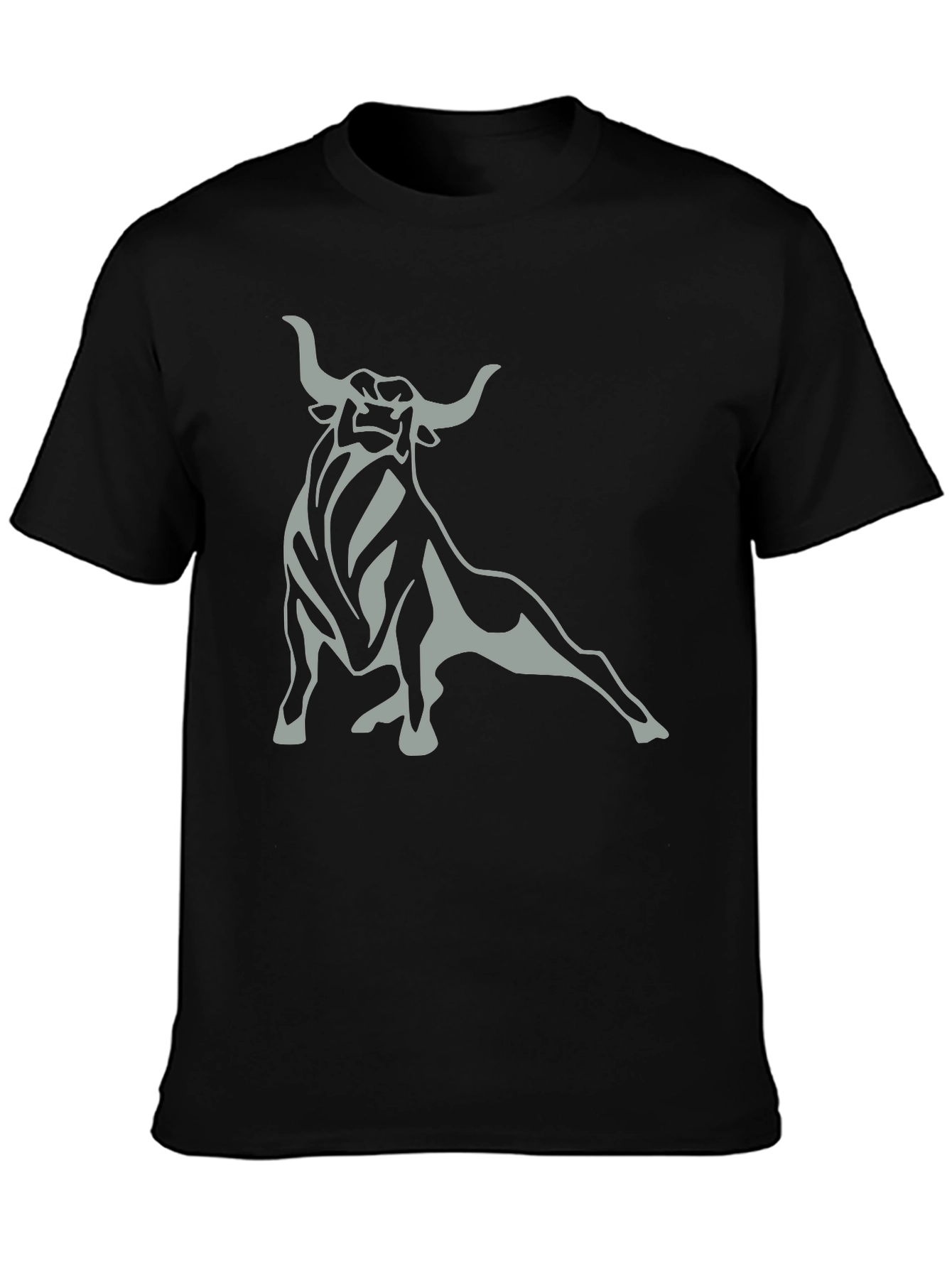 Black Bull Graphic Tee - Mens Casual Shirt