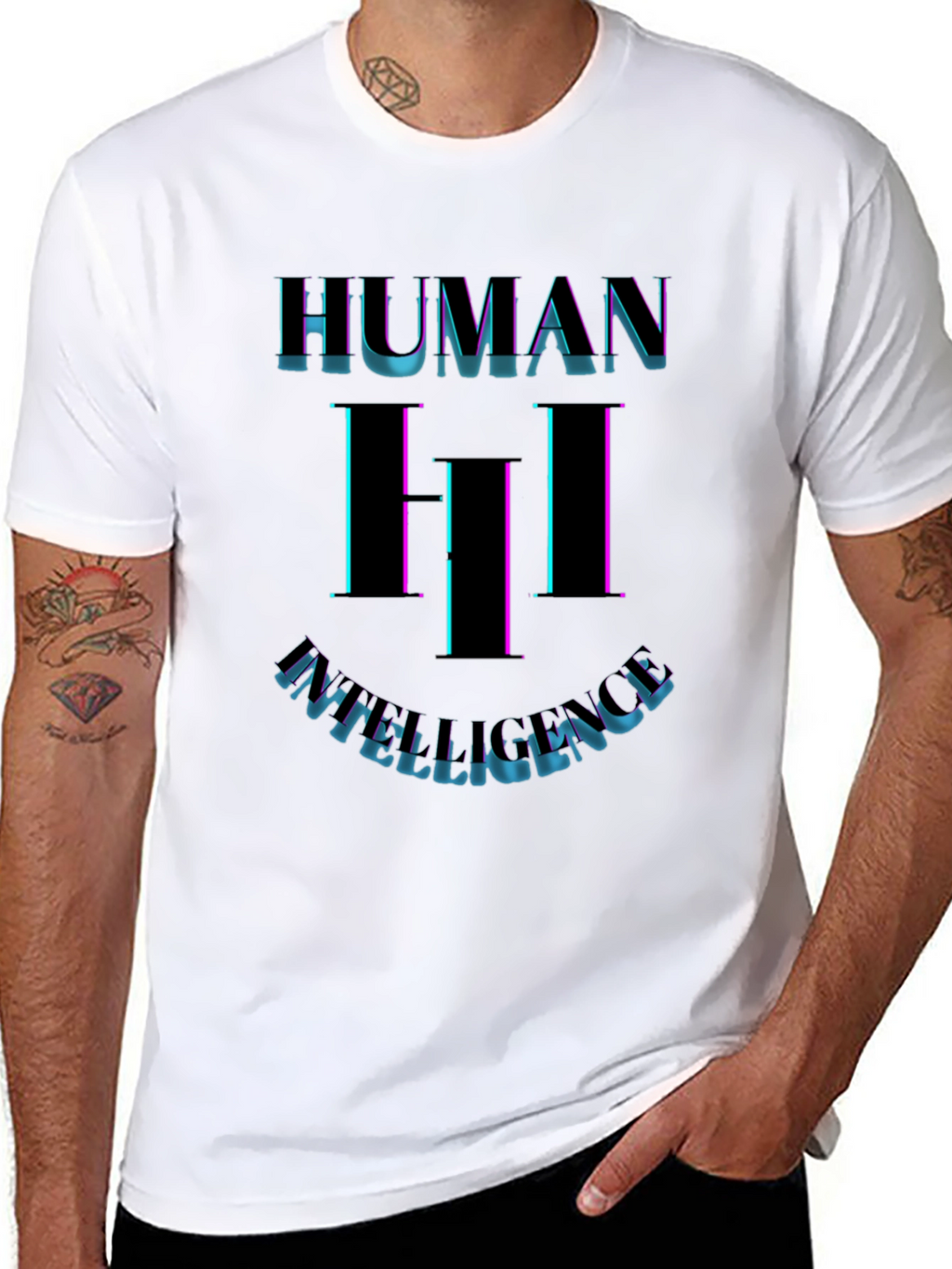Human Intelligence Graphic Tee - Black