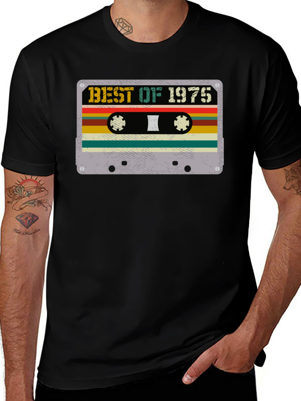 Best of 1975 Cassette Tape Graphic T-Shirt