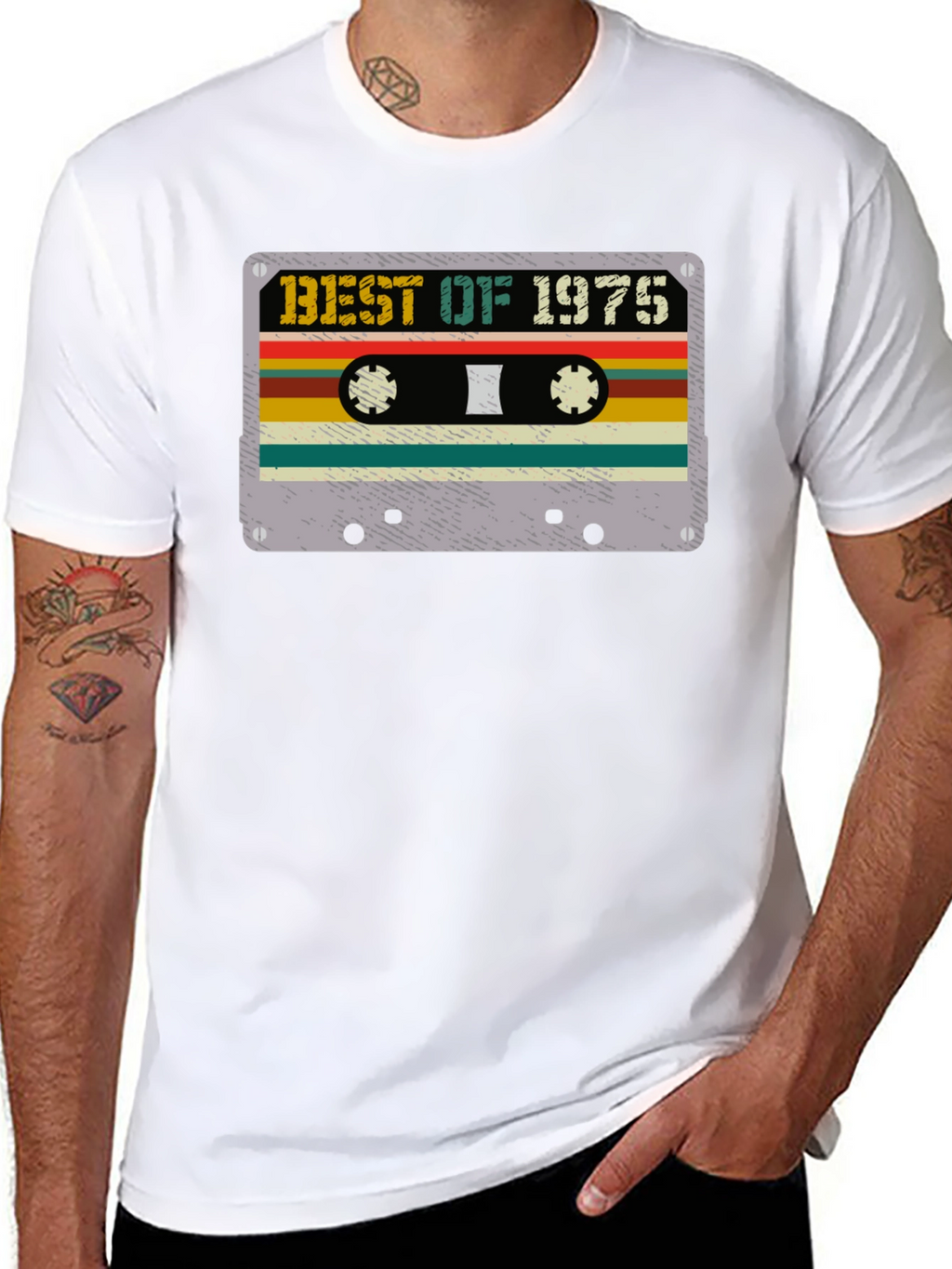 Best of 1975 Cassette Tape Graphic T-Shirt