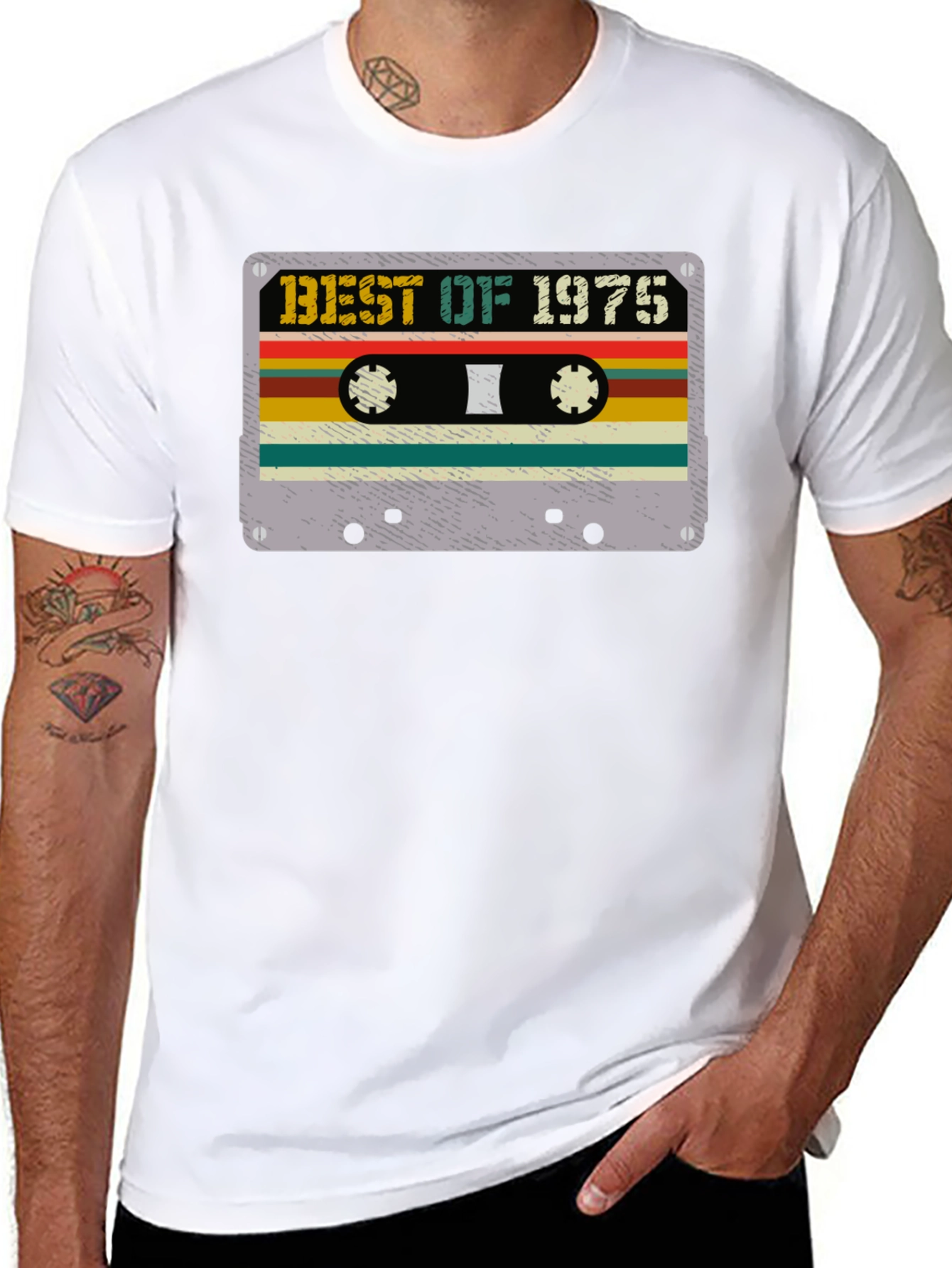 Best of 1975 Cassette Tape Graphic T-Shirt