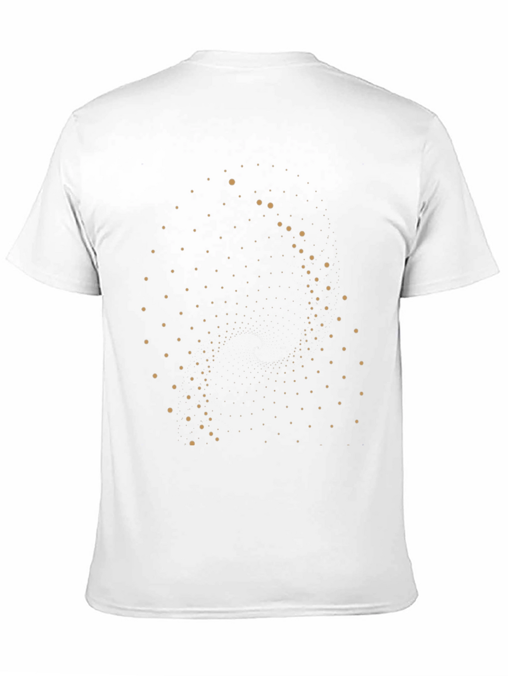 Geometric Dot Pattern Black Tee