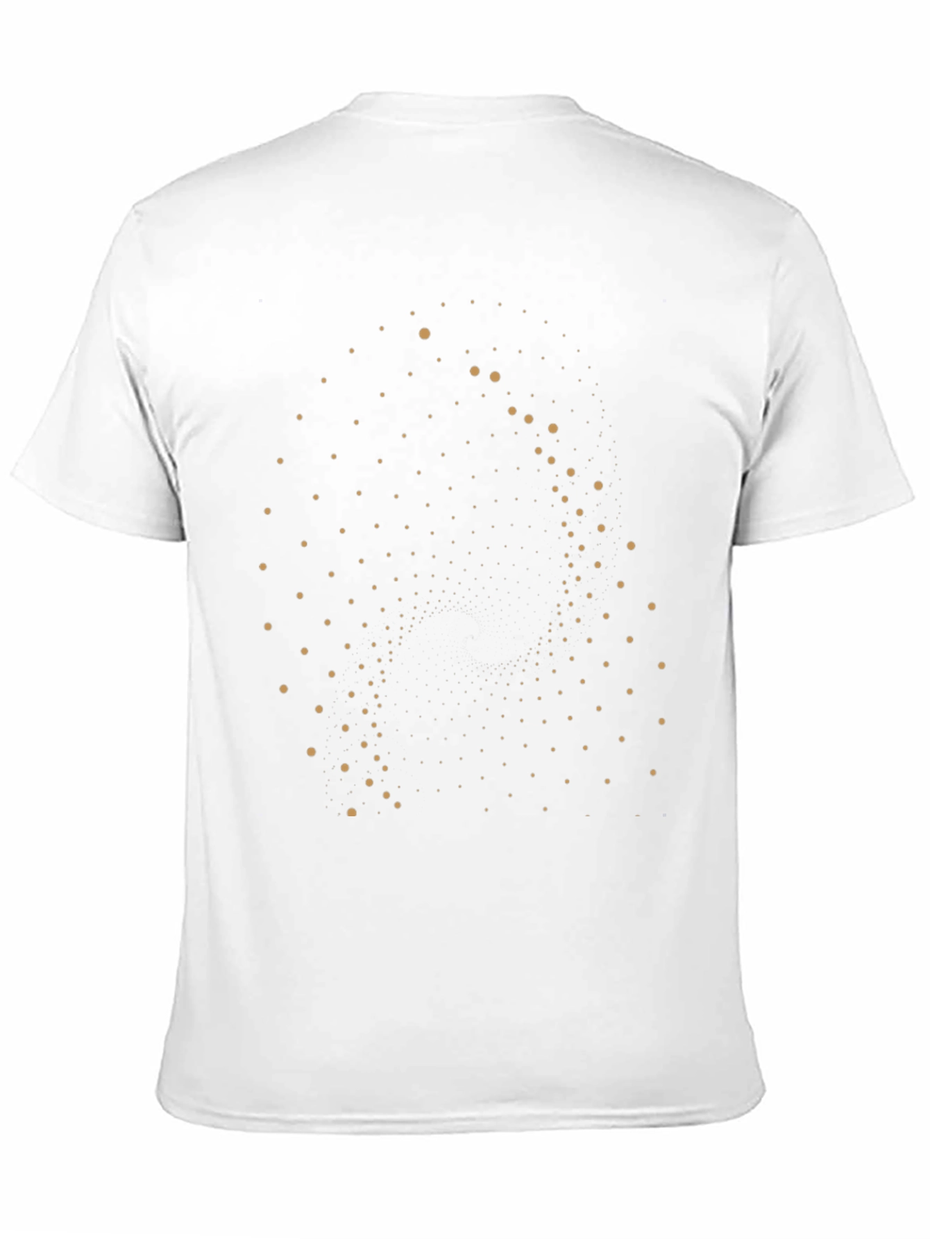 Geometric Dot Pattern Black Tee