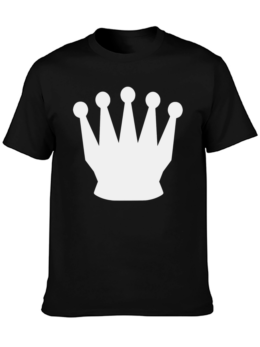 Crown Graphic Tee - Black Casual T-Shirt
