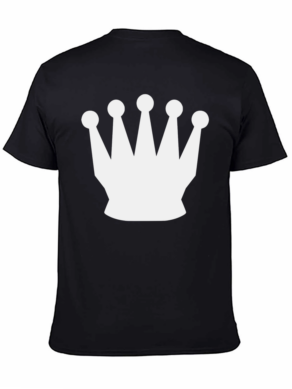 Crown Graphic Tee - Black Casual T-Shirt