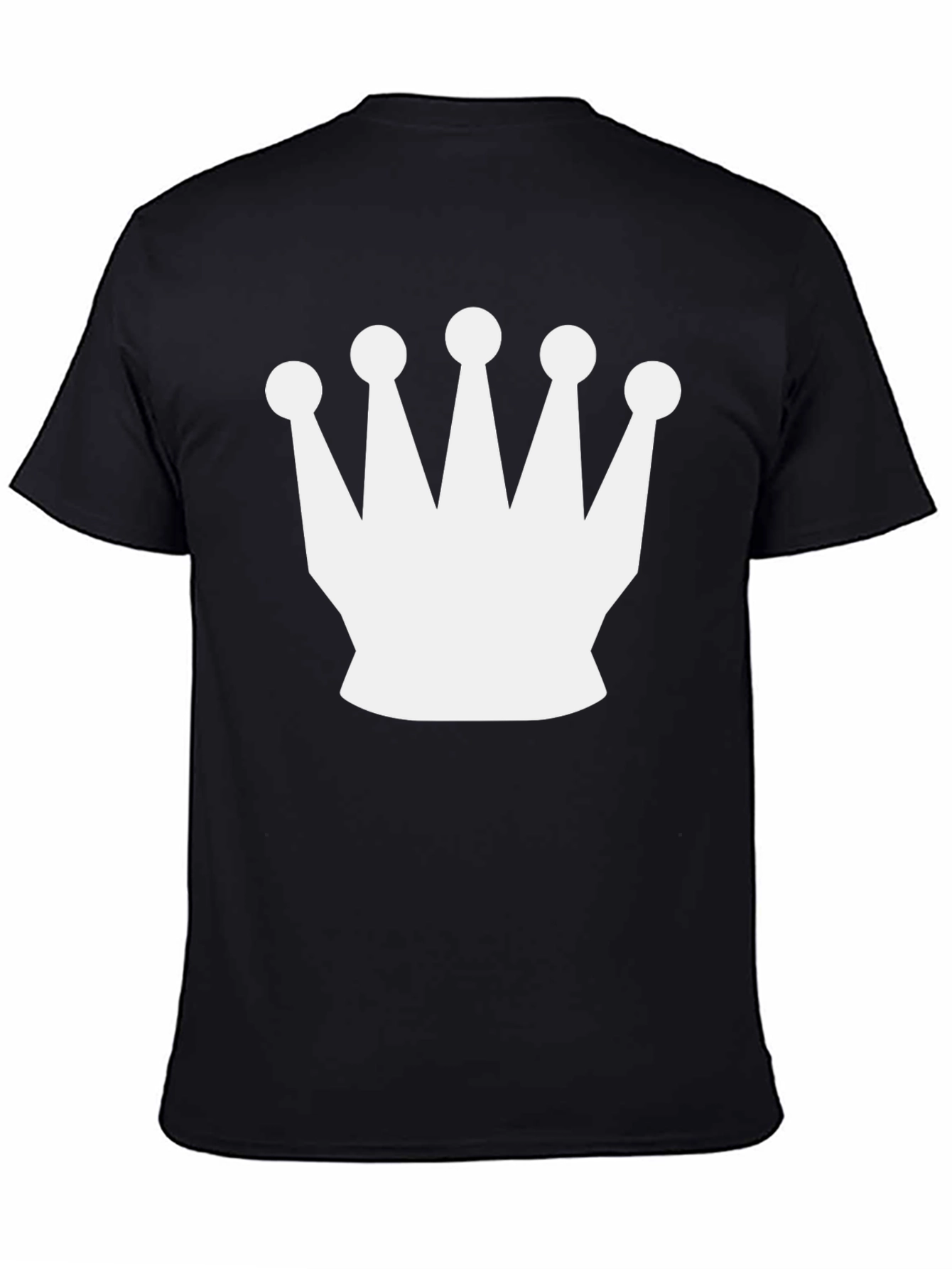 Crown Graphic Tee - Black Casual T-Shirt