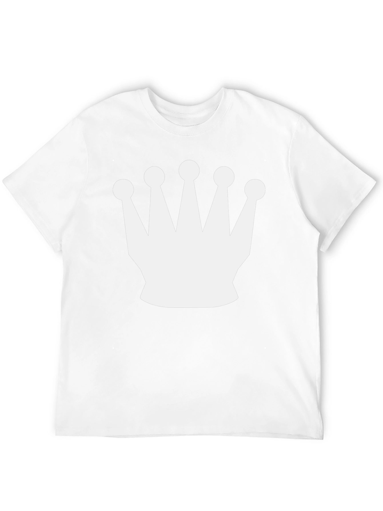 Crown Graphic Tee - Black Casual T-Shirt