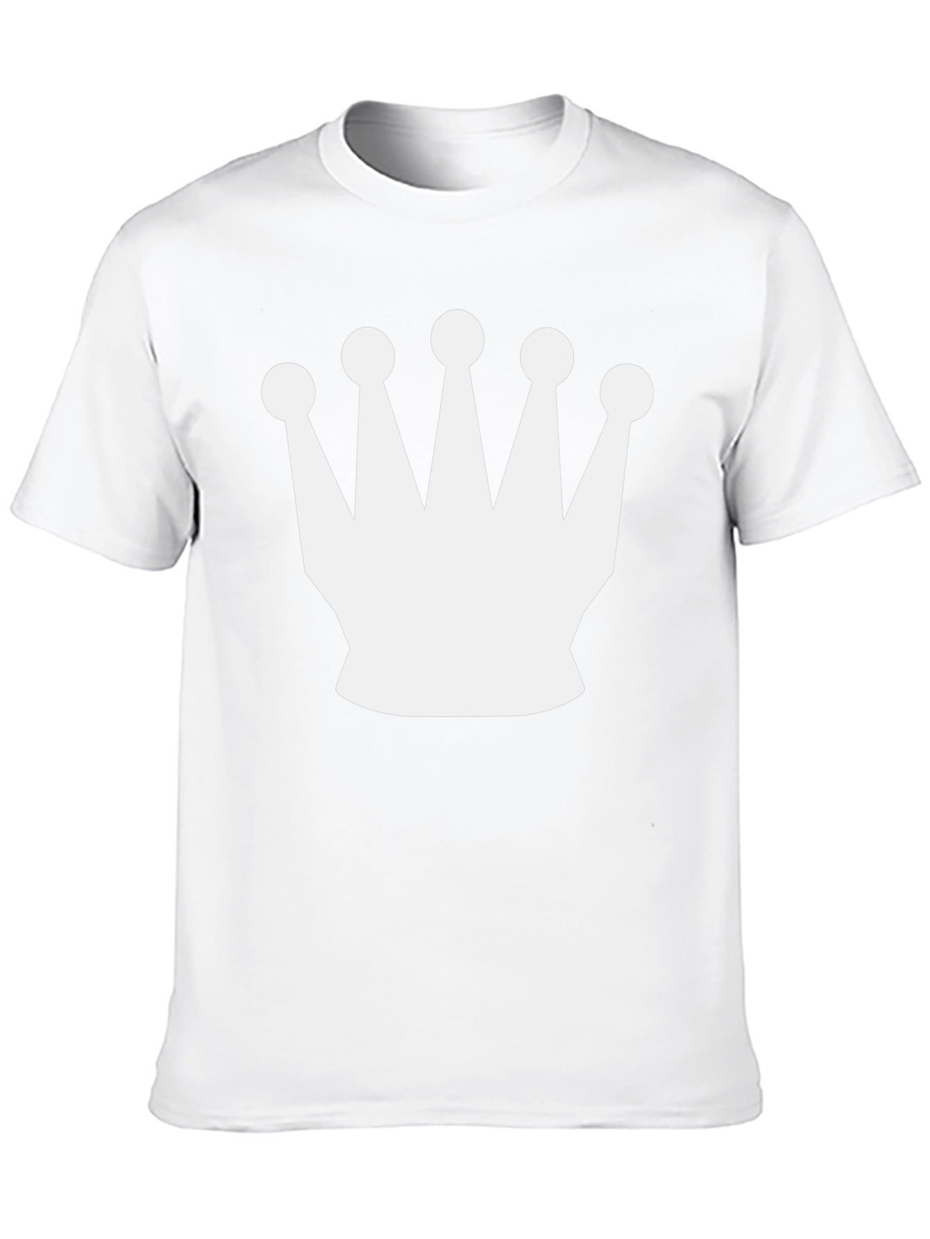 Crown Graphic Tee - Black Casual T-Shirt