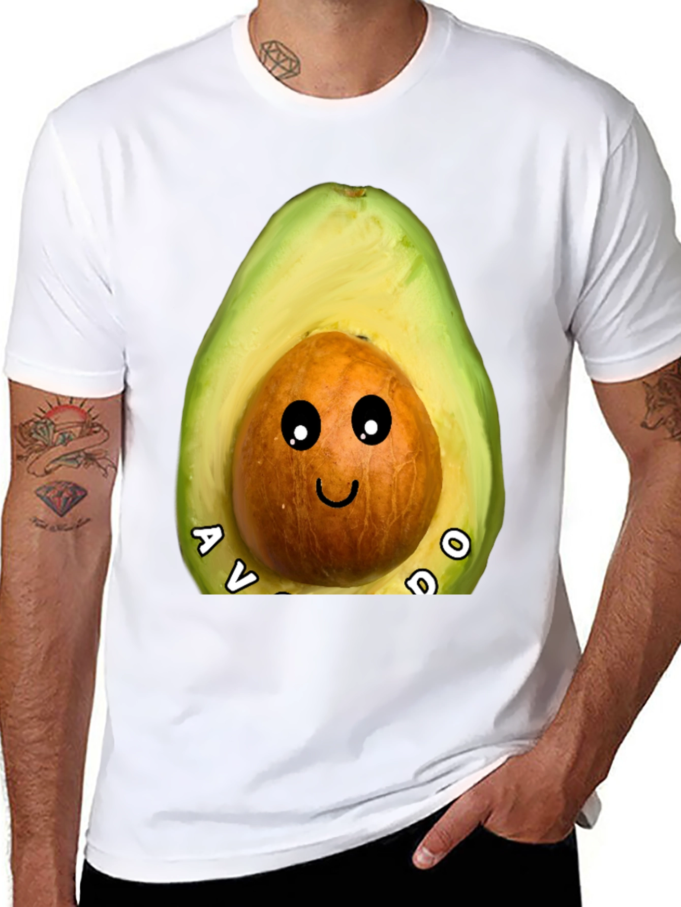 Avocado Graphic Tee - Cute Fruit Humor Shirt
