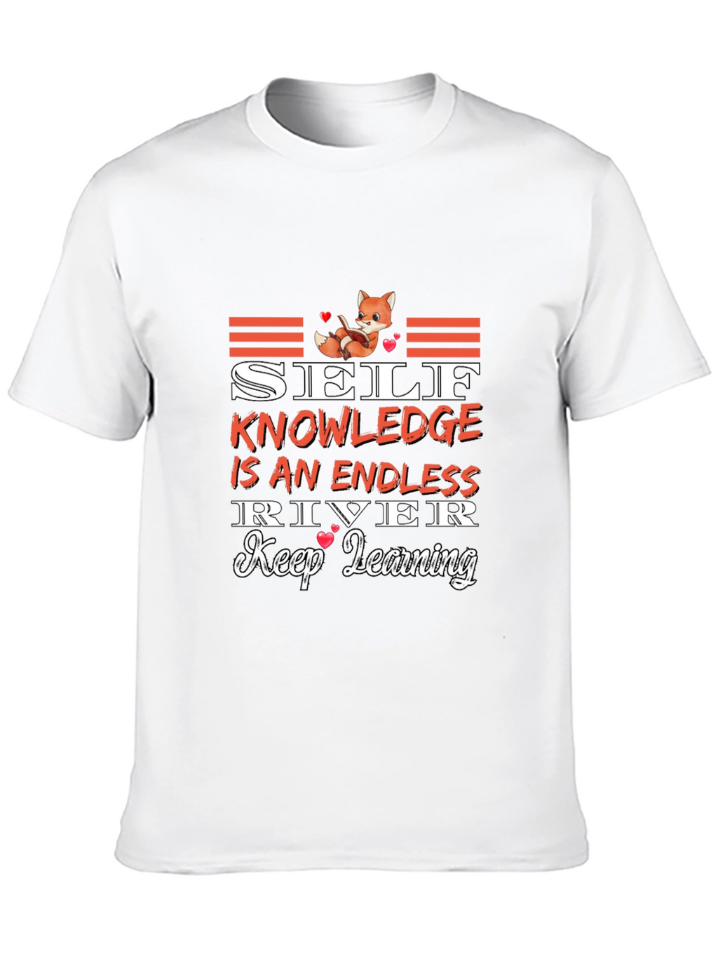 Self Knowledge Endless River Black Graphic Tee