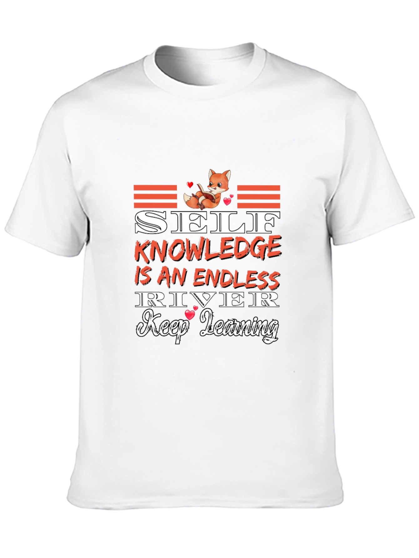 Self Knowledge Endless River Black Graphic Tee