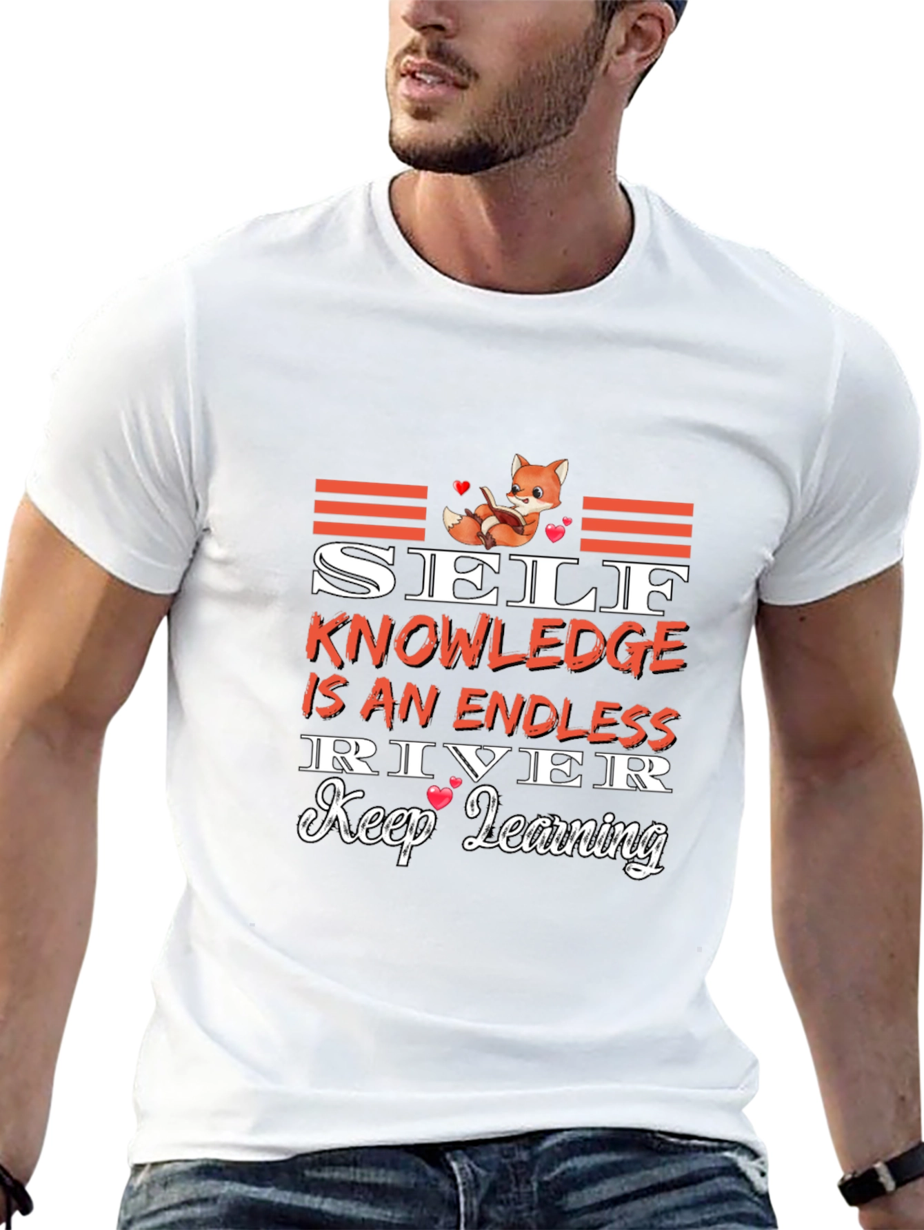Self Knowledge Endless River Black Graphic Tee