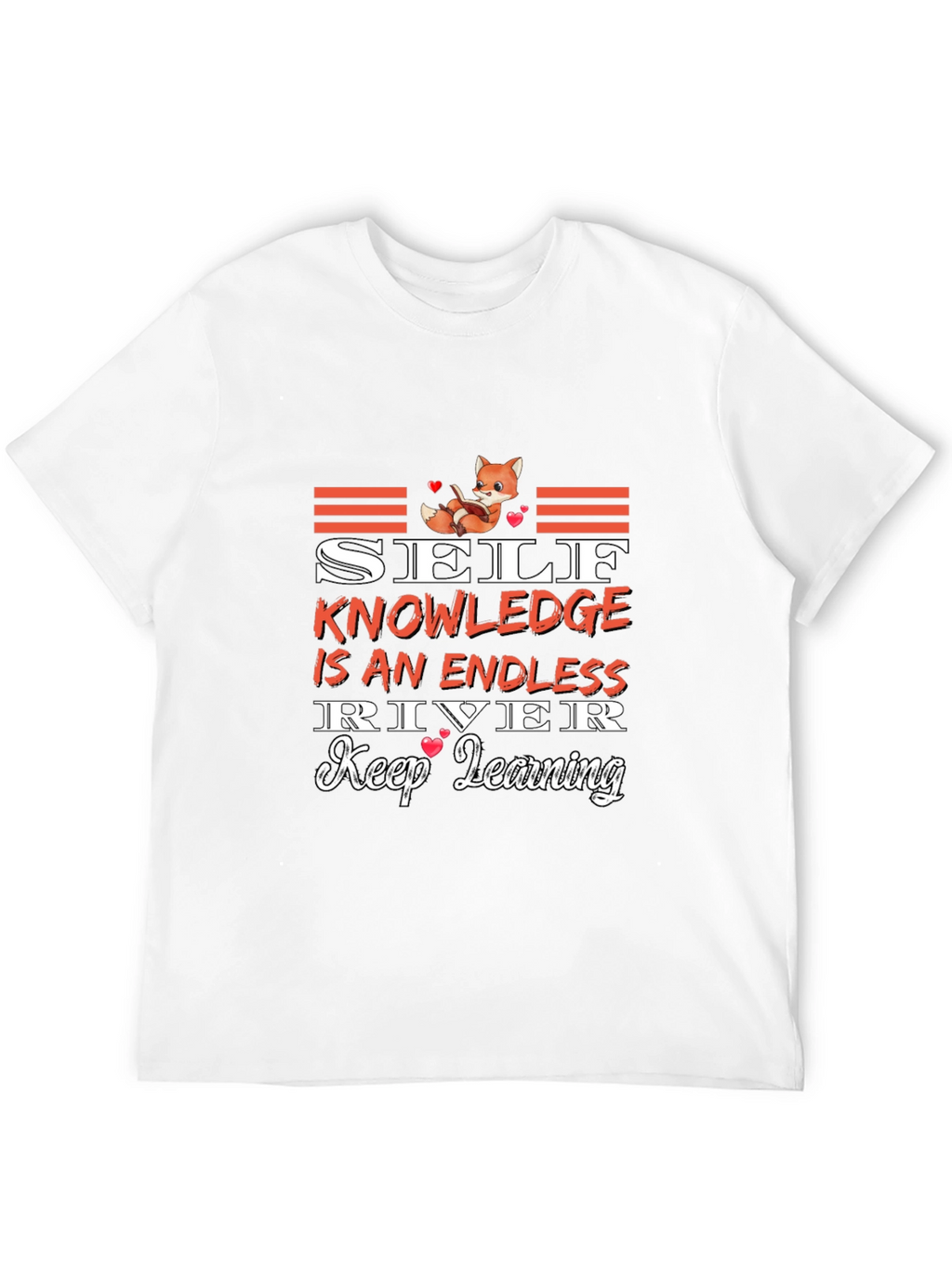 Self Knowledge Endless River Black Graphic Tee
