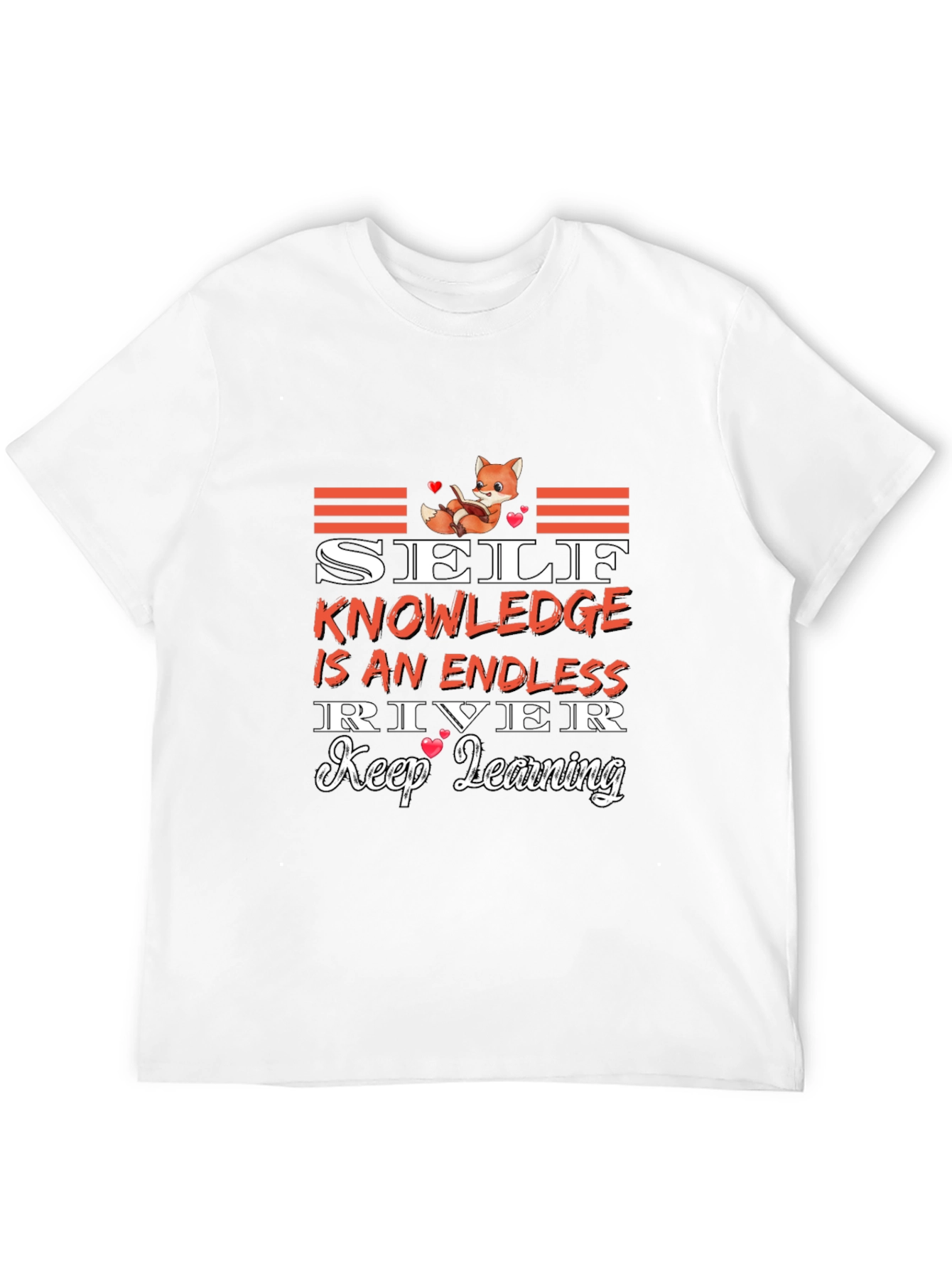 Self Knowledge Endless River Black Graphic Tee