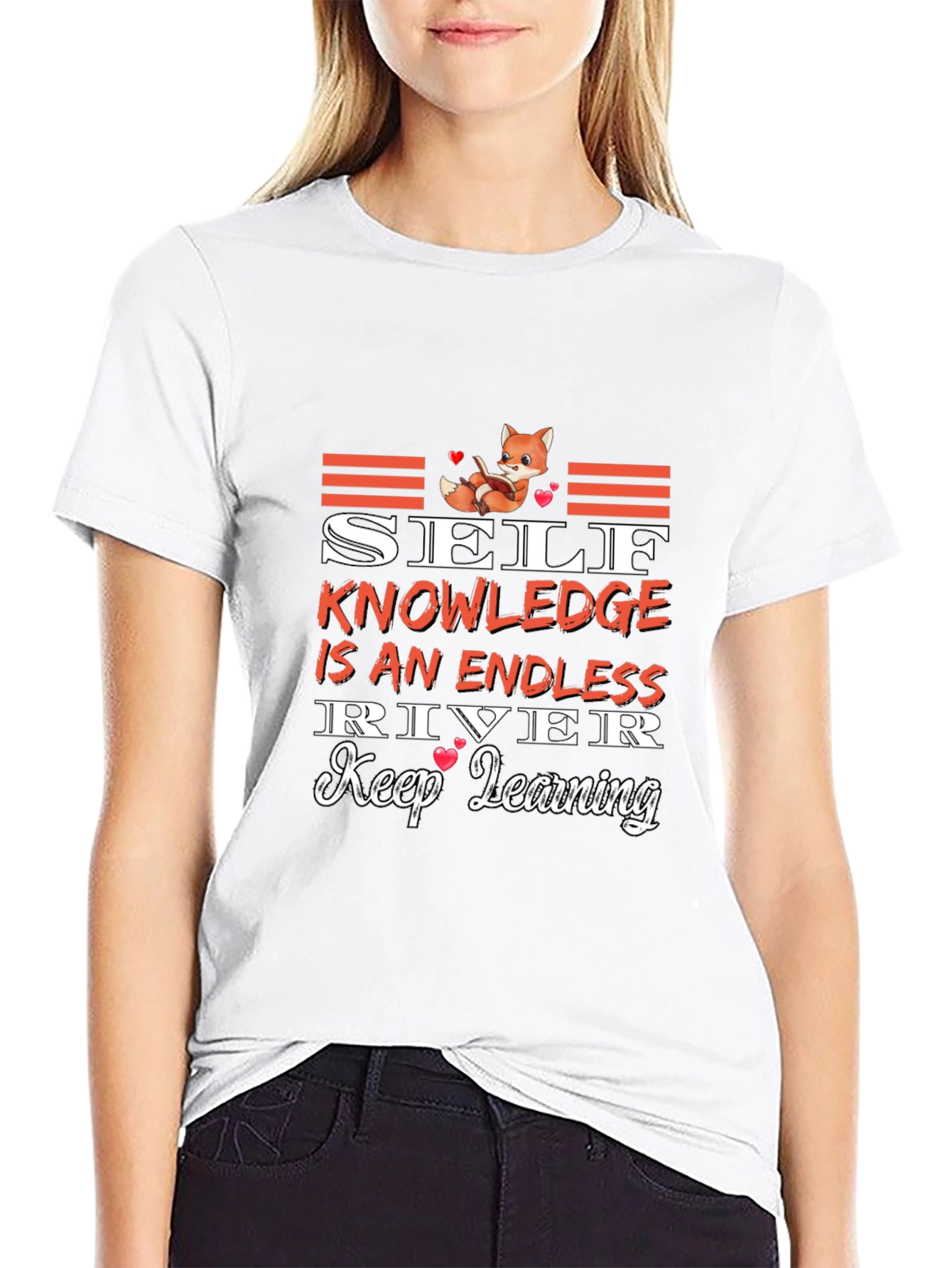 Self Knowledge Endless River Black Graphic Tee