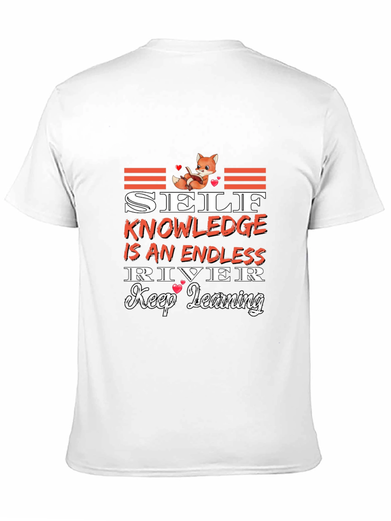 Self Knowledge Endless River Black Graphic Tee