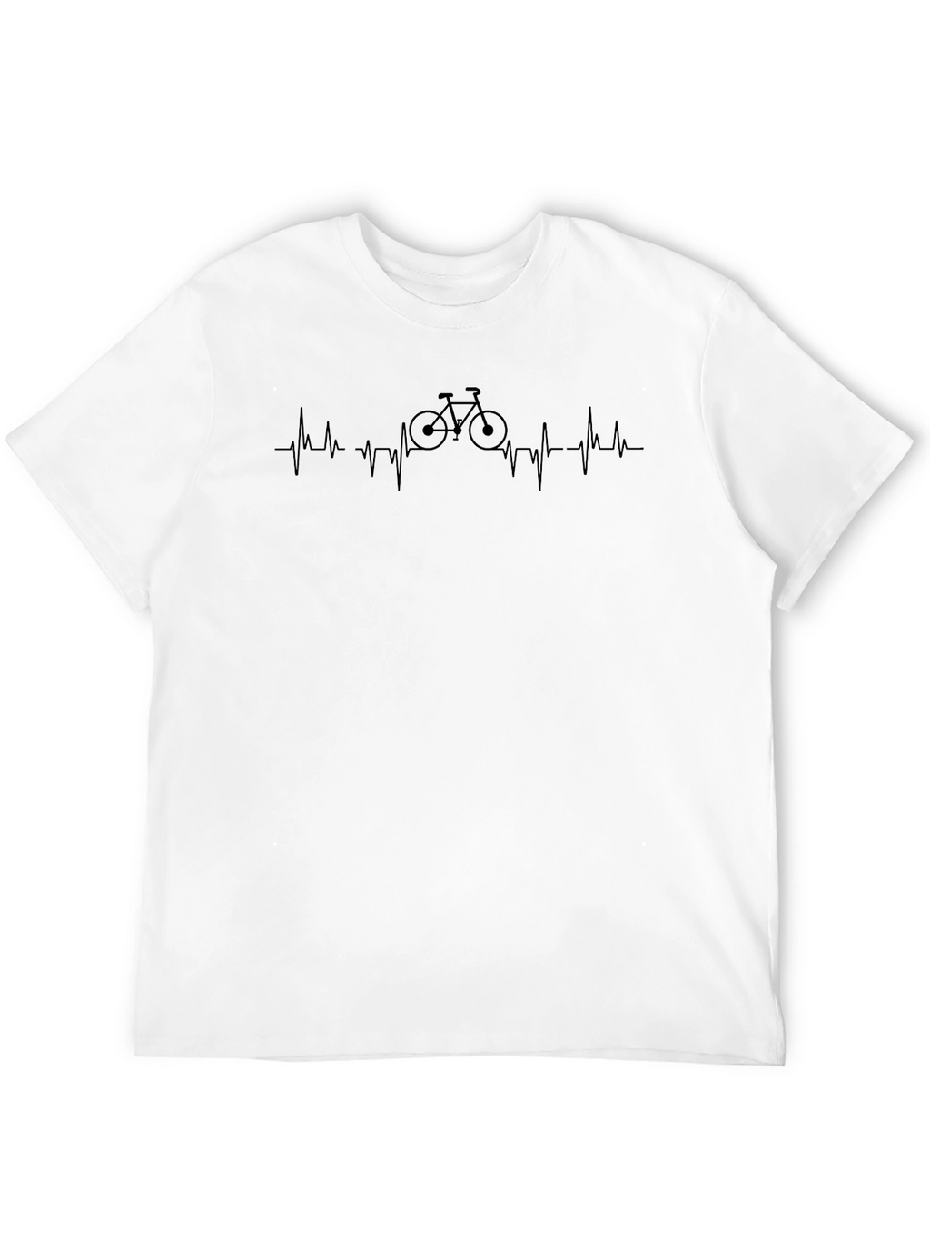 Heartbeat Bicycle Black T-Shirt