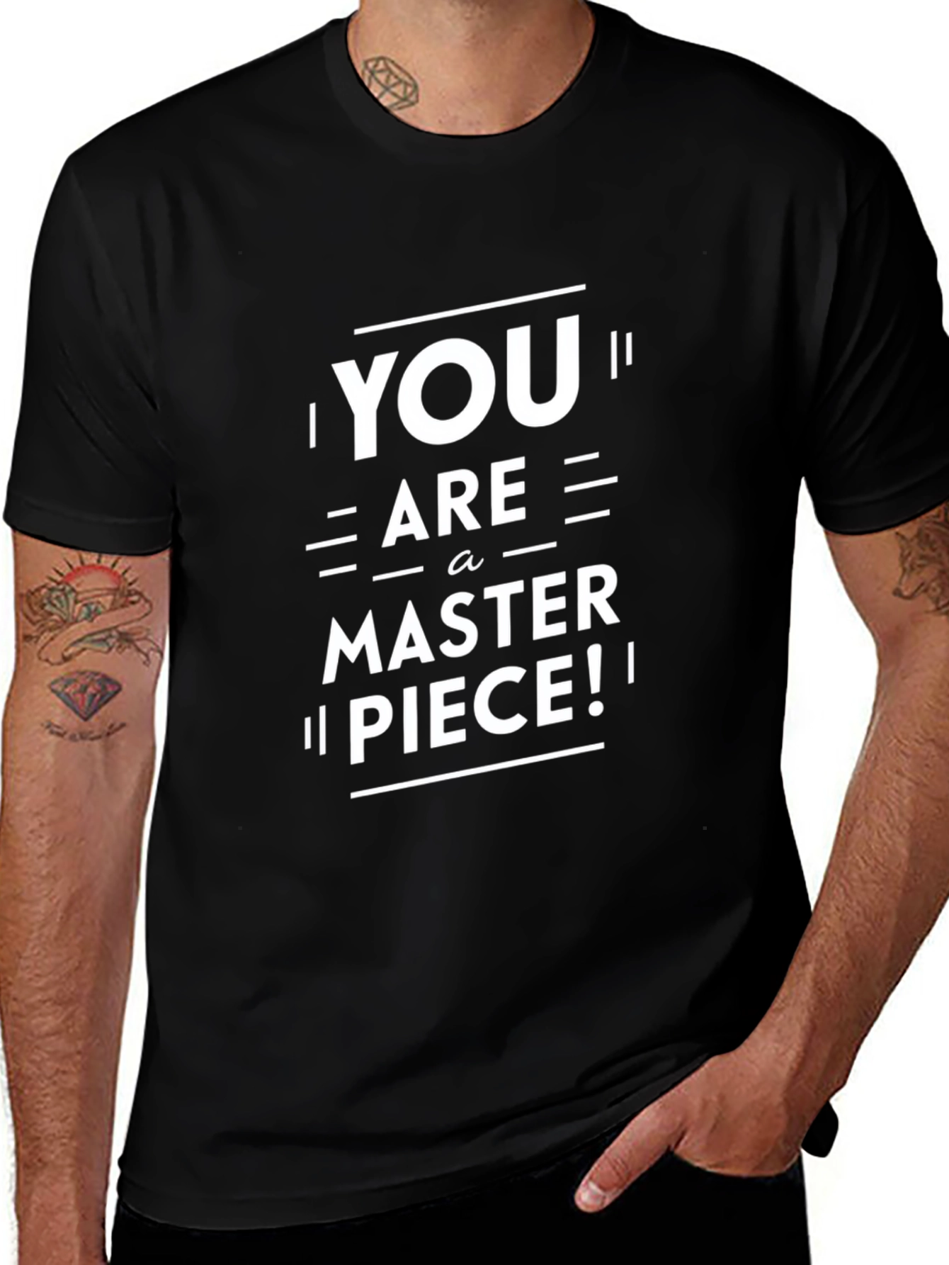 You Are A Masterpiece Black Graphic Tee
