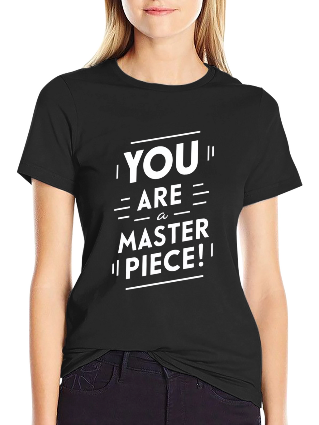 You Are A Masterpiece Black Graphic Tee
