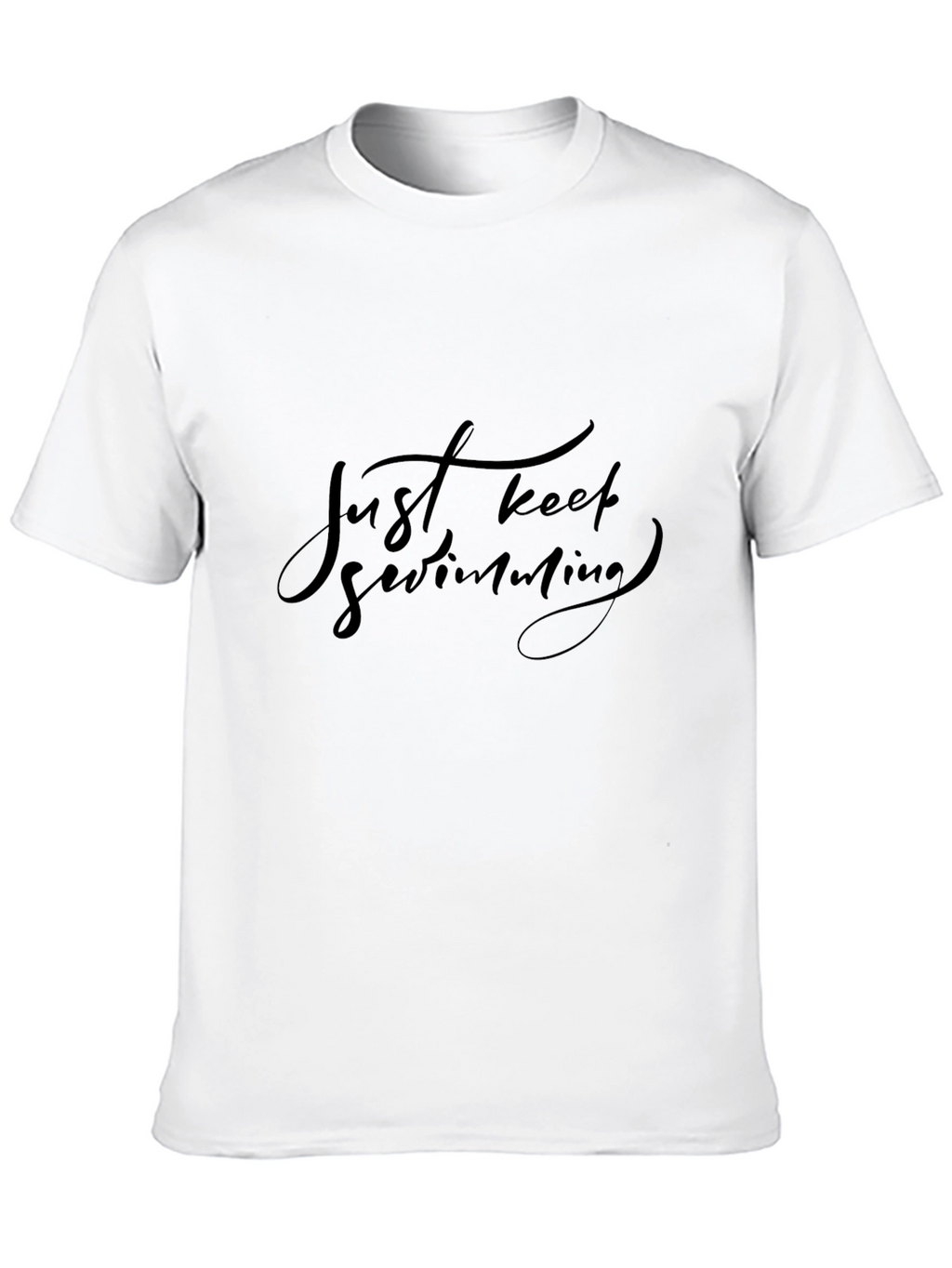 Just Keep Swimming Black T-Shirt