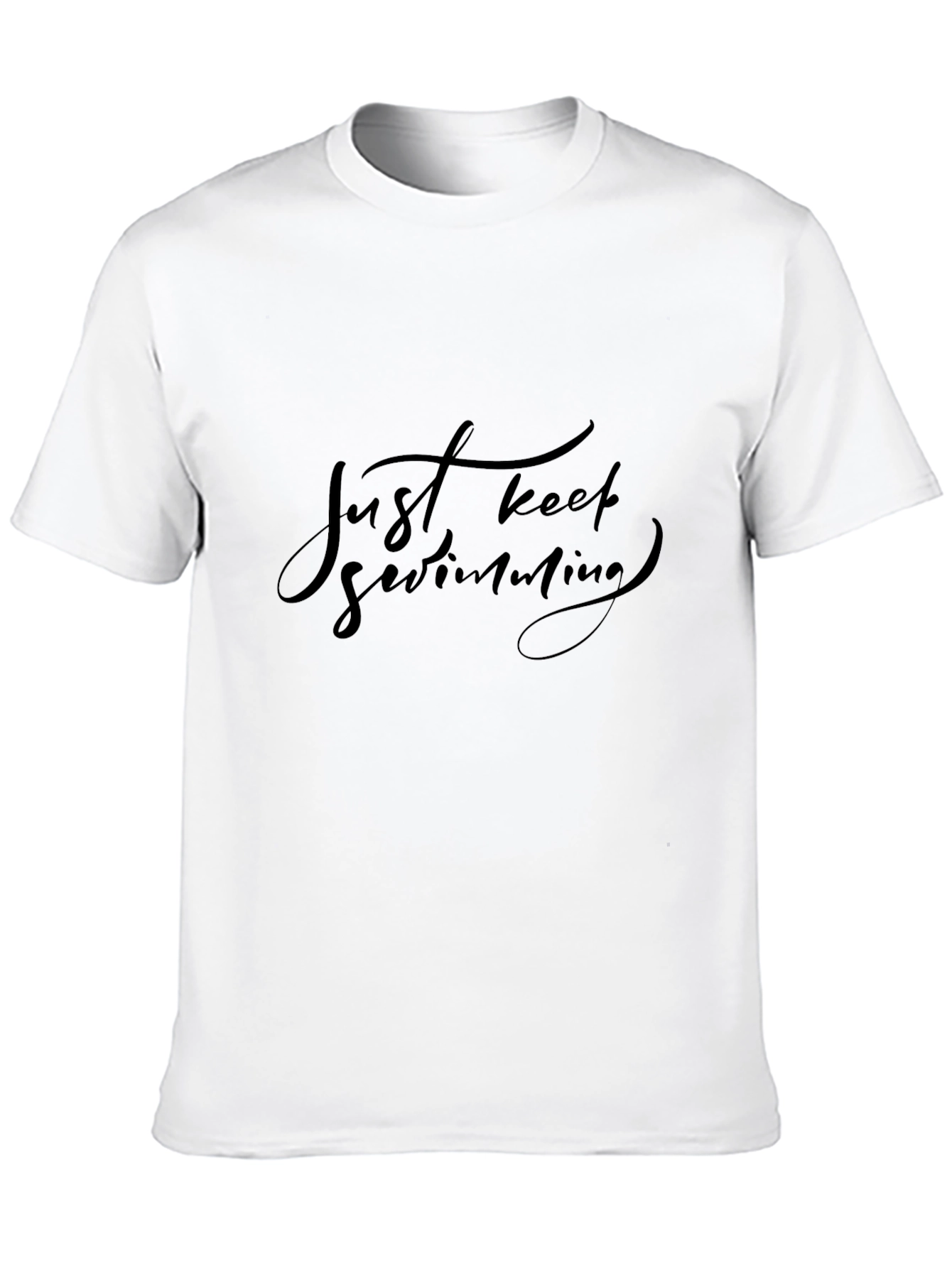 Just Keep Swimming Black T-Shirt