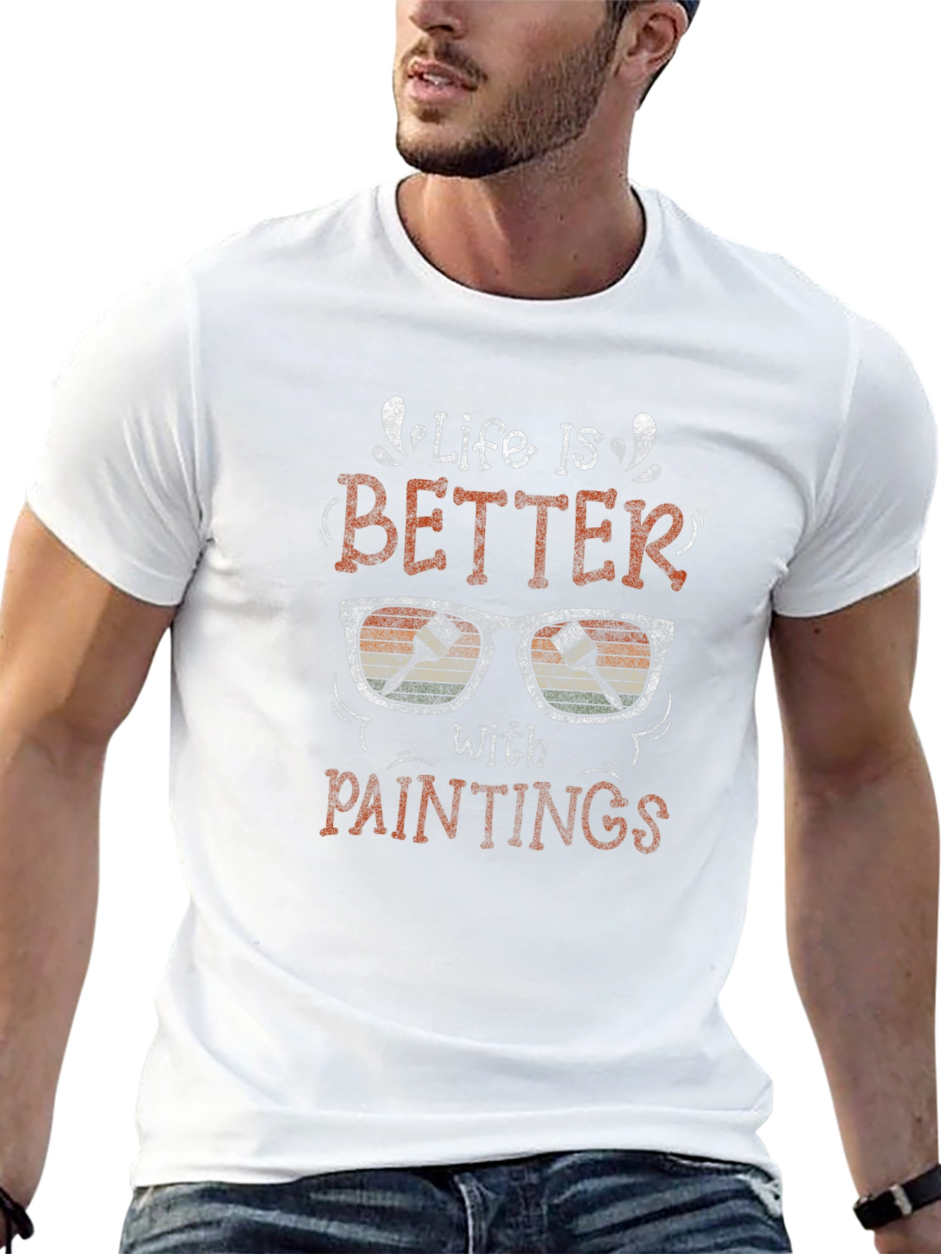 Life is Better with Paintings Graphic T-Shirt
