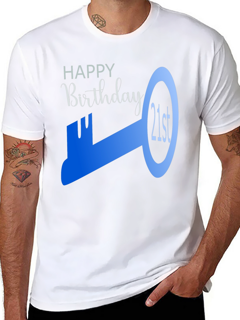 21st Birthday Key Graphic T-Shirt