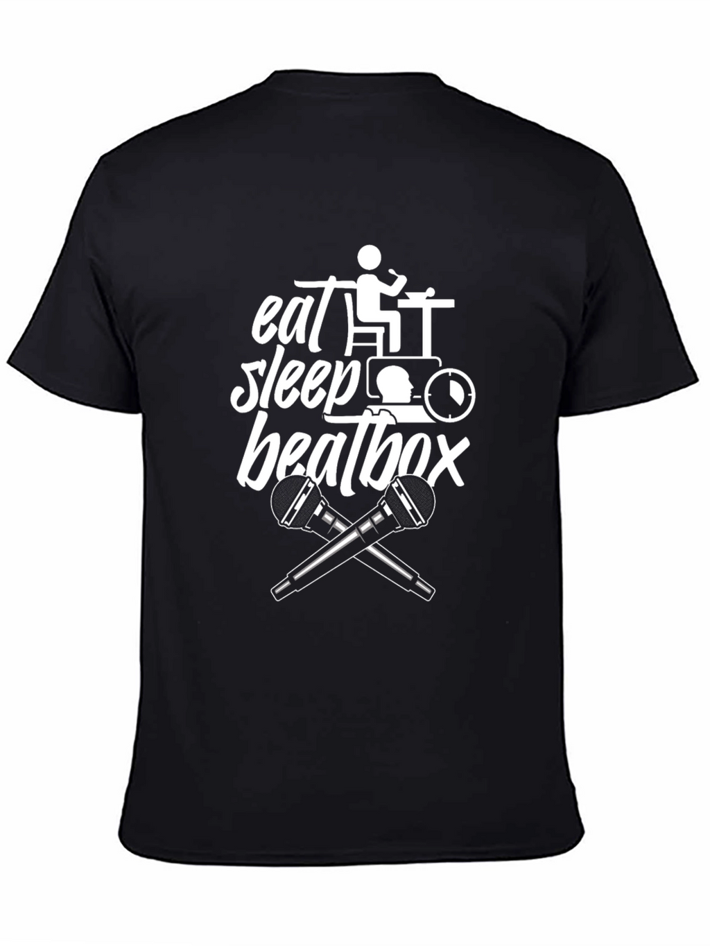 Eat Sleep Beatbox Black Graphic Tee