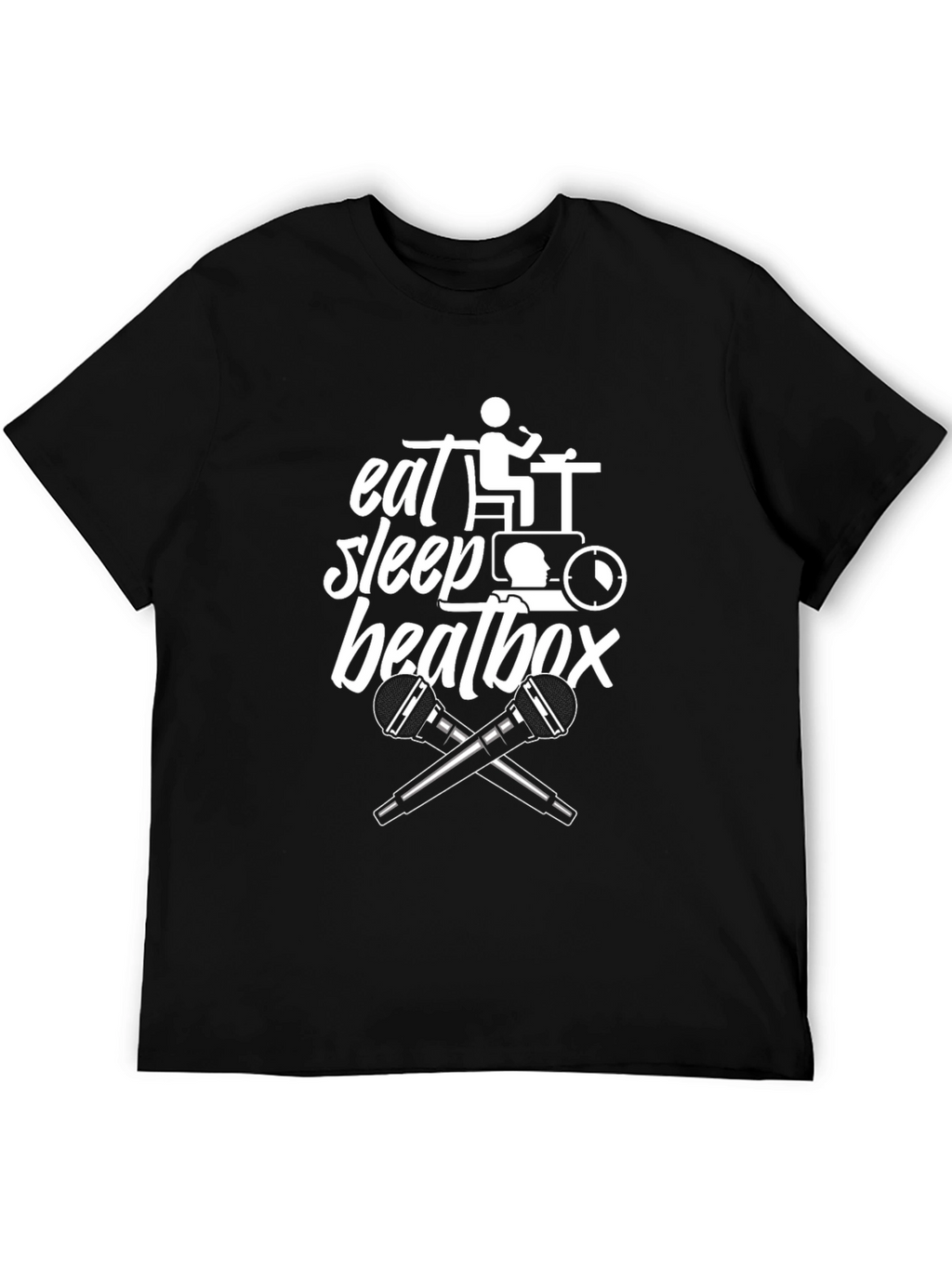 Eat Sleep Beatbox Black Graphic Tee