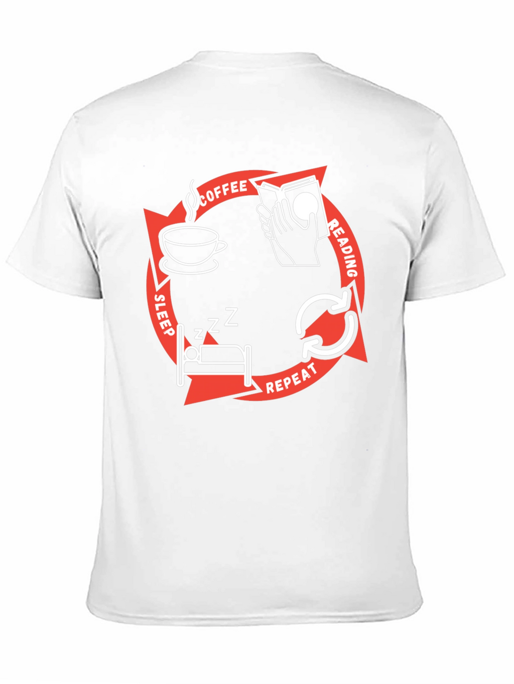 Coffee Reading Sleep Repeat T-Shirt