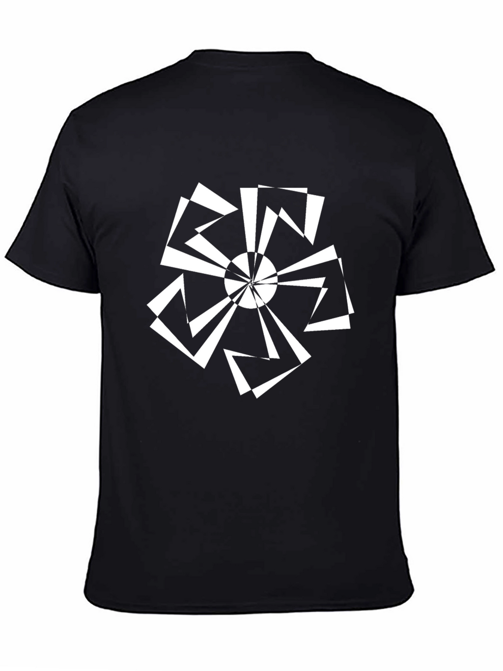 Geometric Black T-Shirt